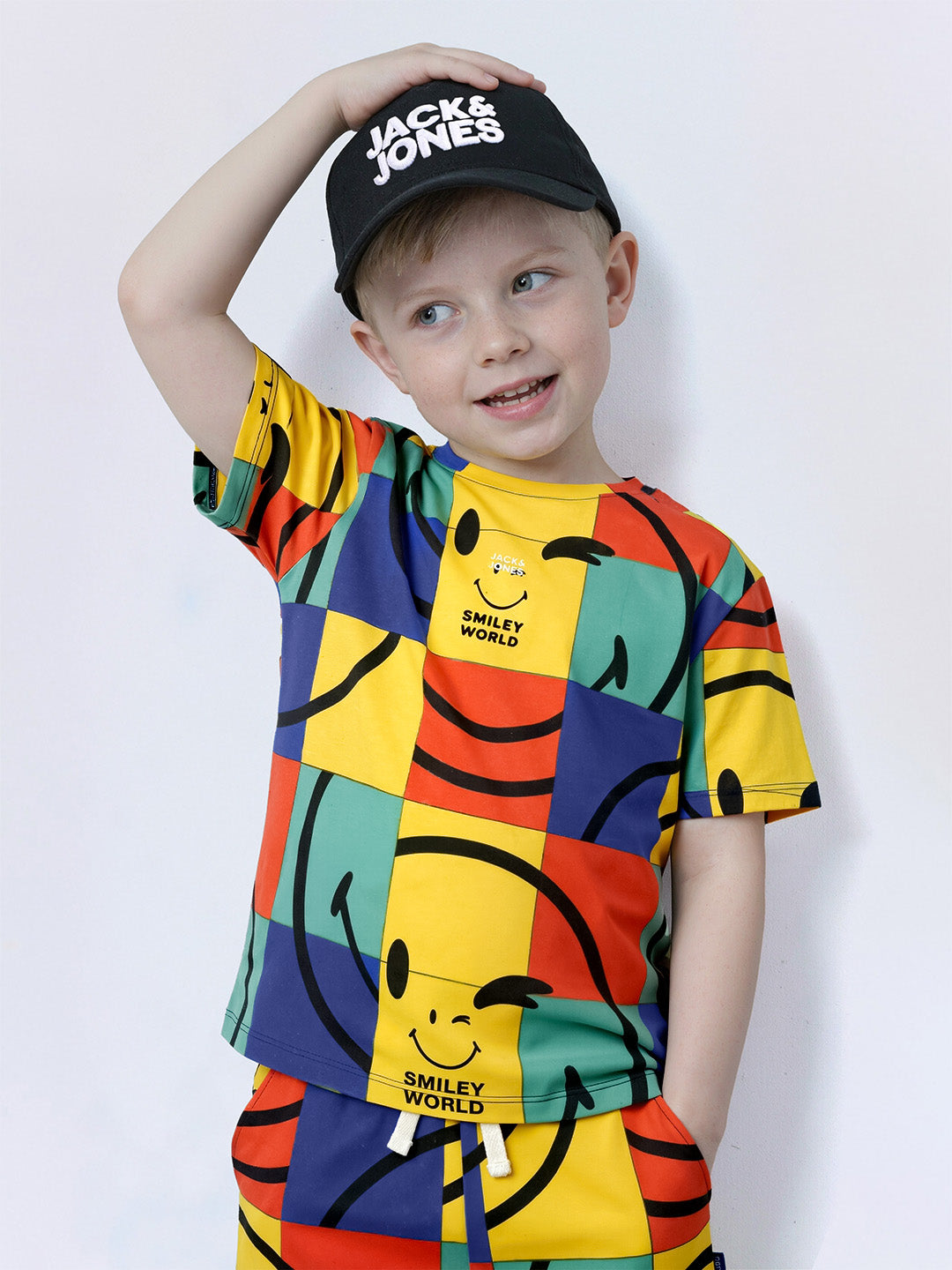Boys Smiley World Printed T-Shirt