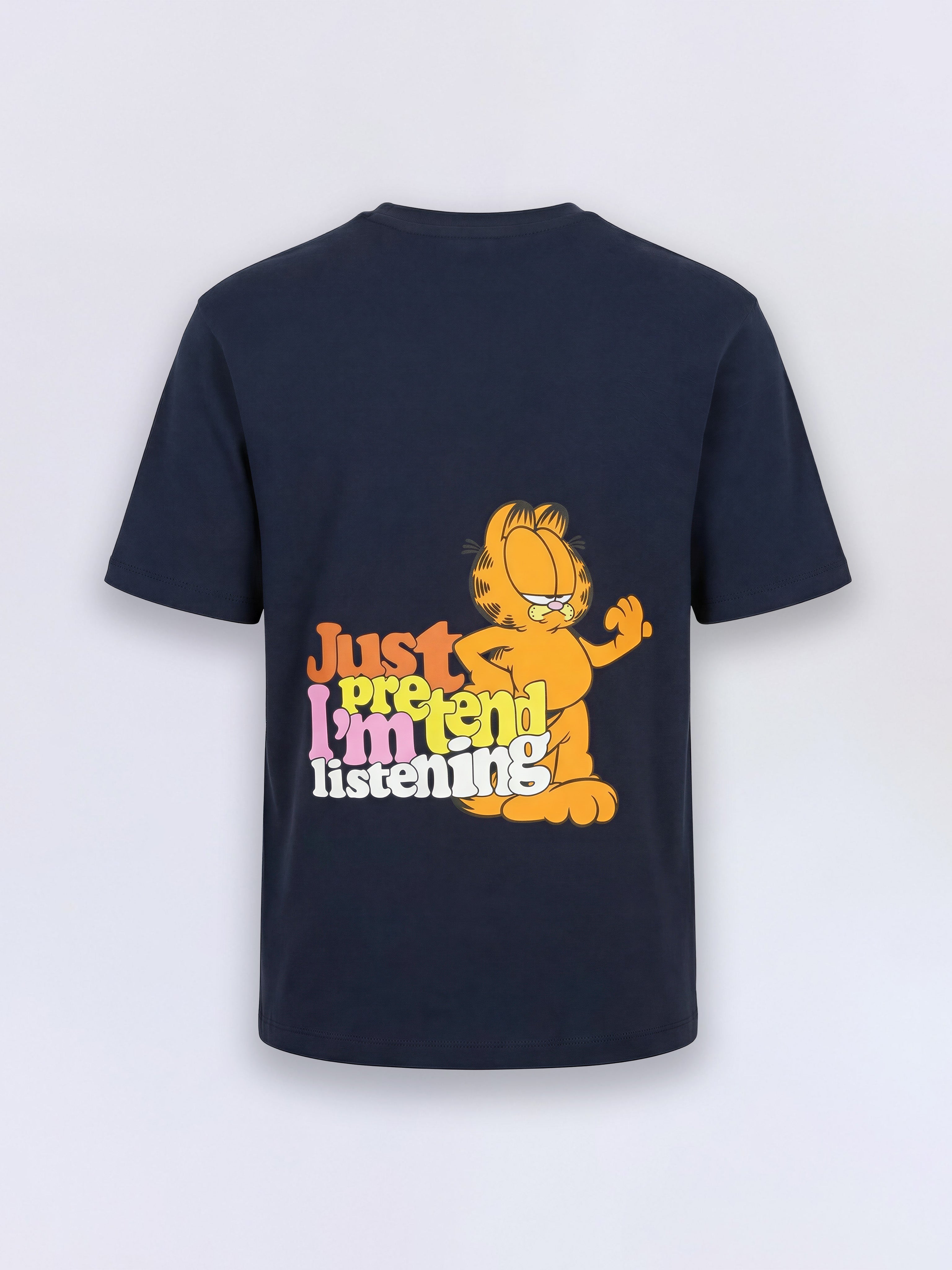 Boys Red Garfield Printed Oversized T-shirt