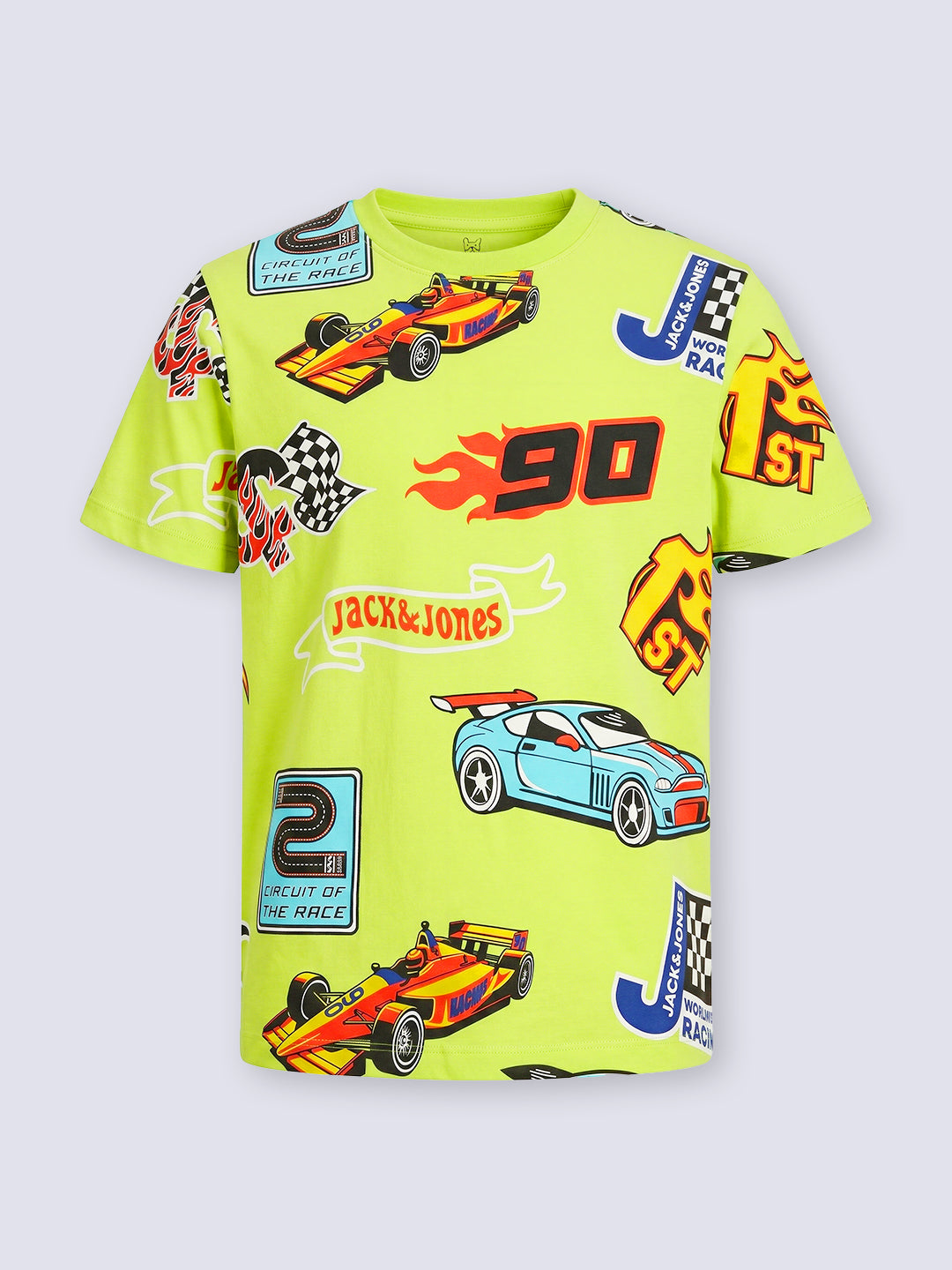 Boys Racing Print Cotton T-shirt