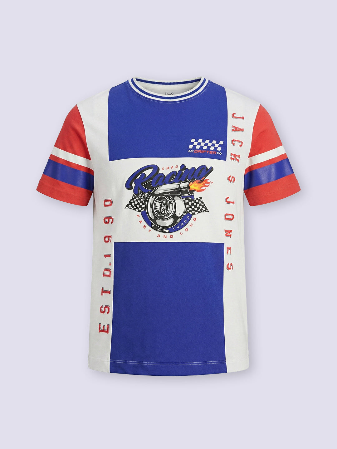 Boys Colourblocked Printed T-shirt