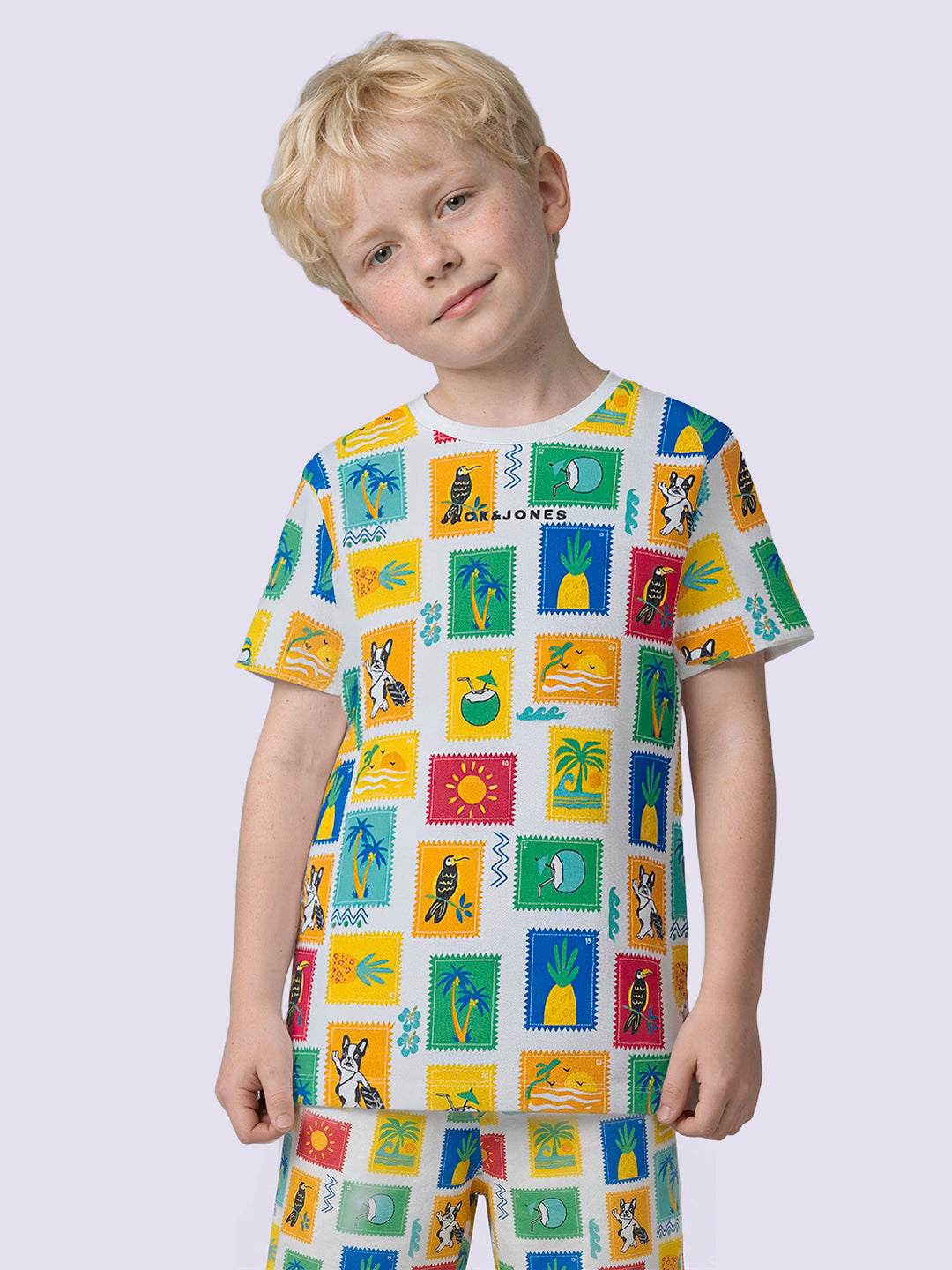 Boys Multi-Colour Printed T-shirt - 3/4Y