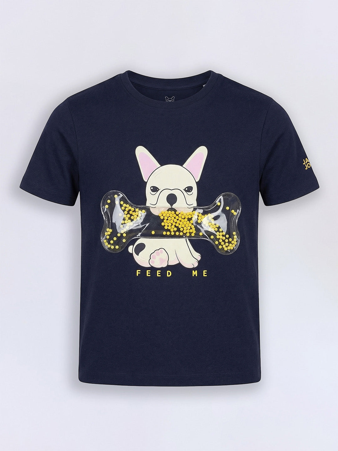 Boys Navy Embellished T-shirt