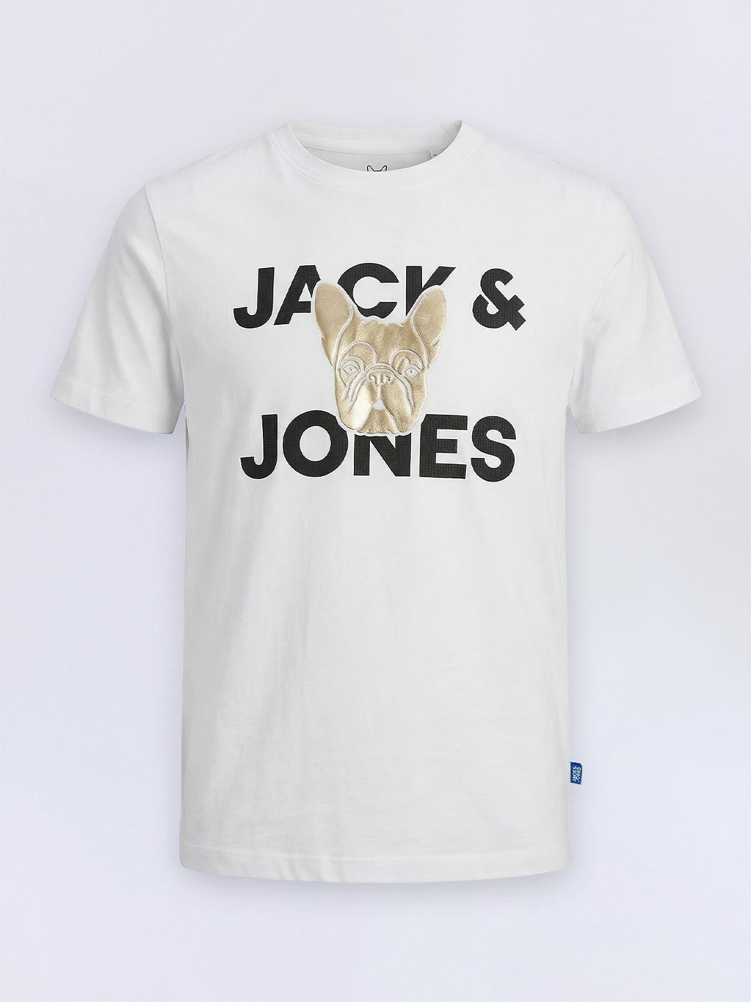 Boys White Logo Print T-shirt