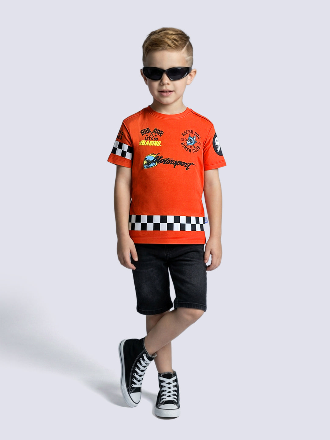 Boys Motorsport Inspired Oversized T-shirt