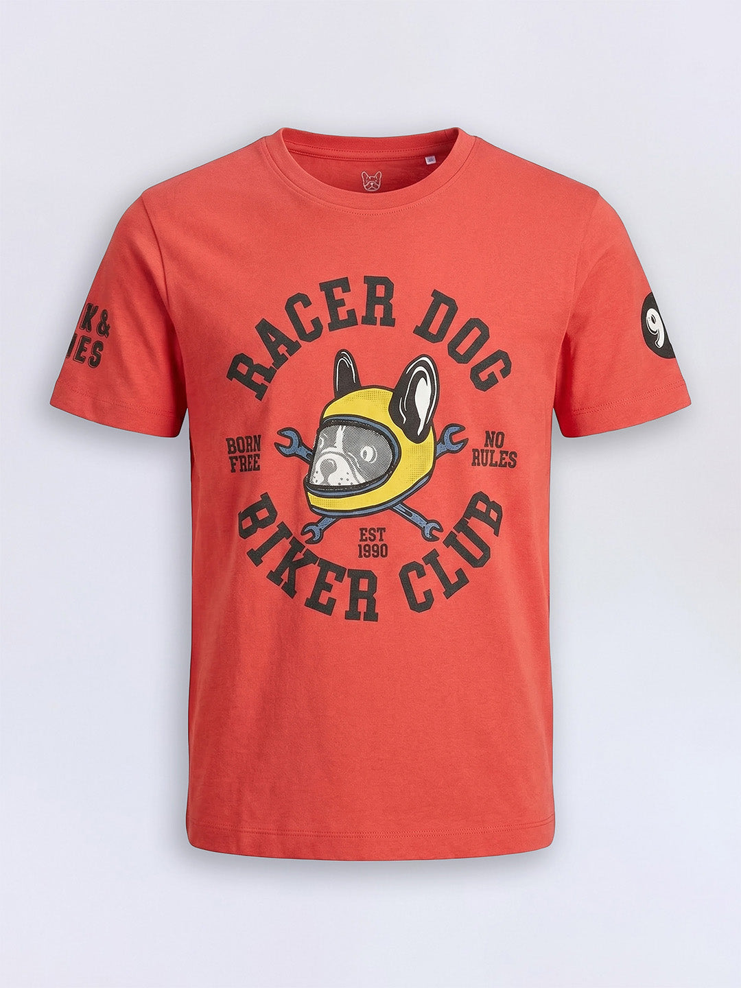 Boys Racer Dog Print T-shirt