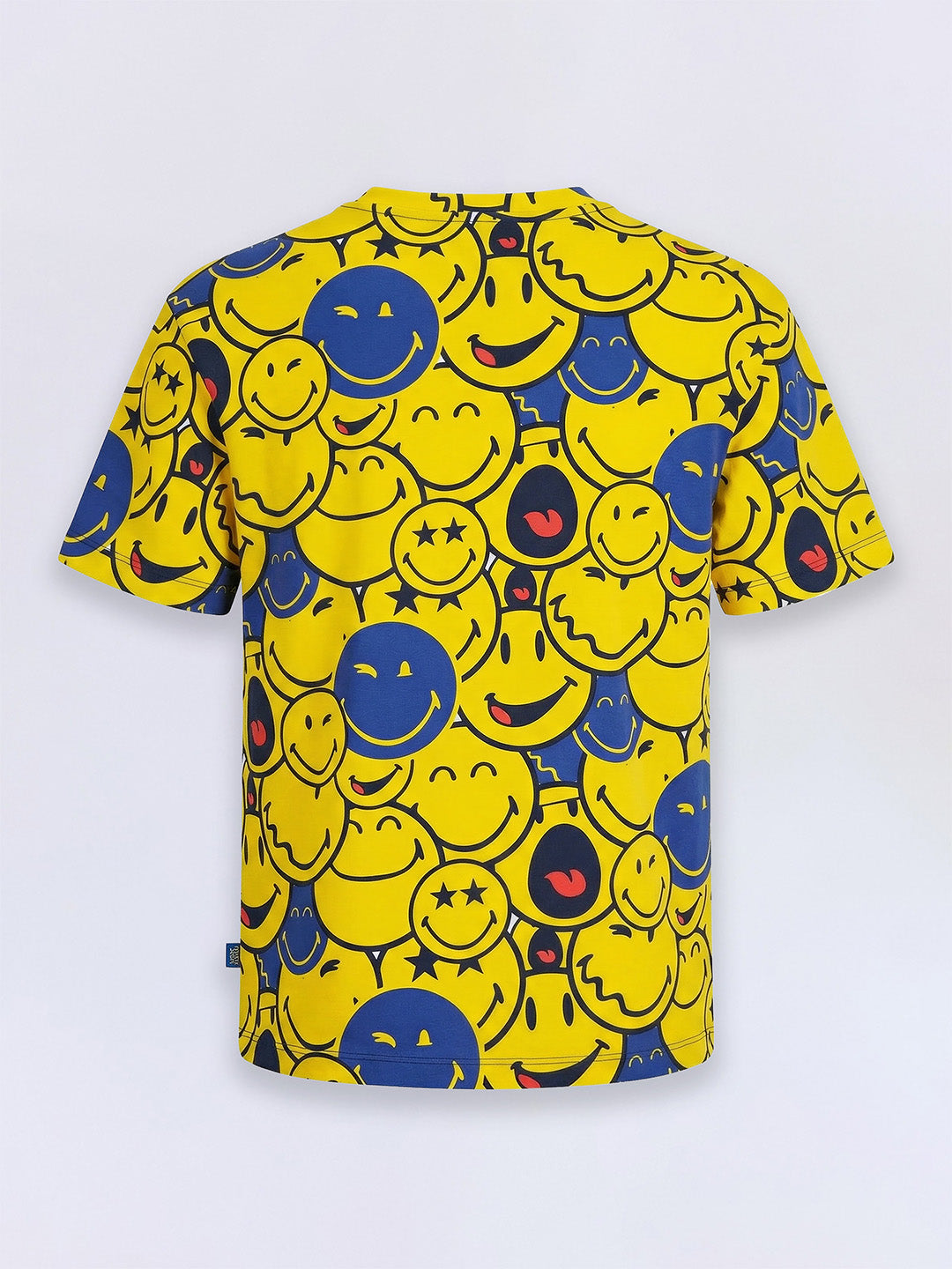 Boys Yellow Smiley Face Print T-shirt
