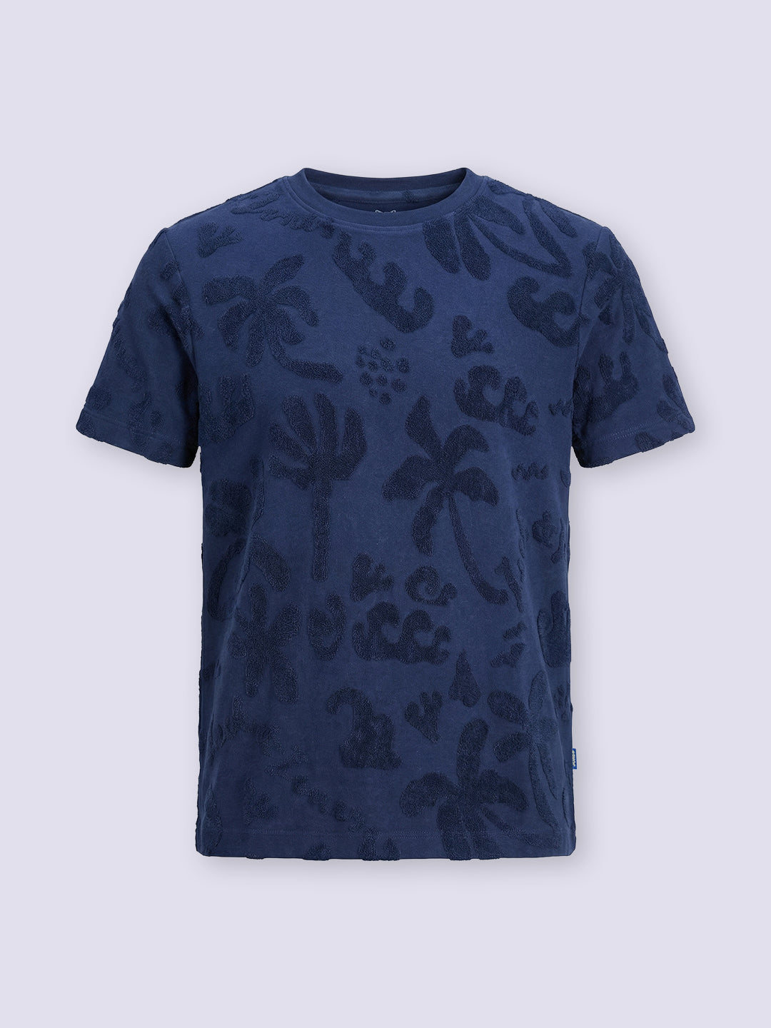 Boys Blue Tropical Print T-shirt