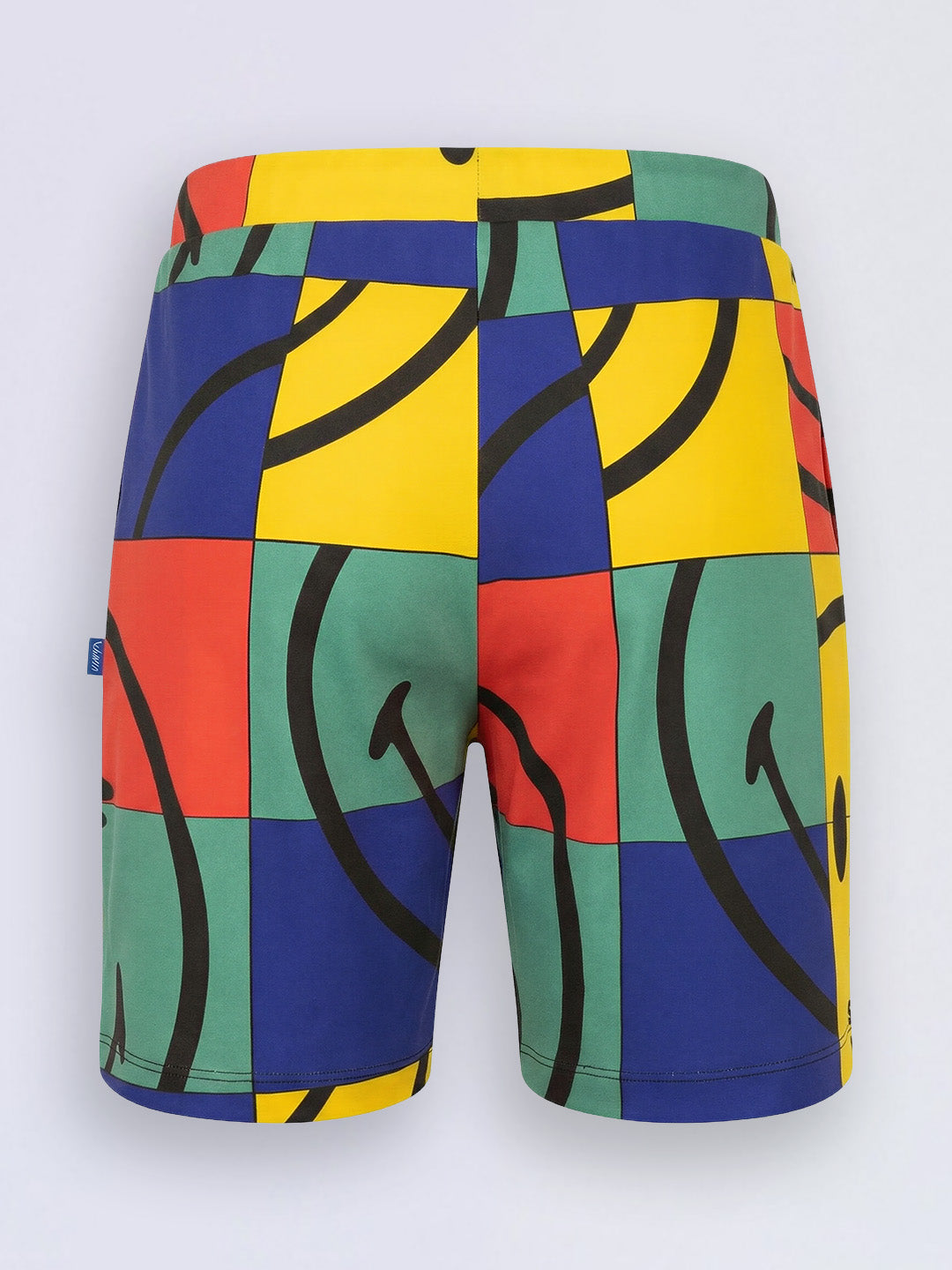 Boys Smiley Printed Oversized Shorts