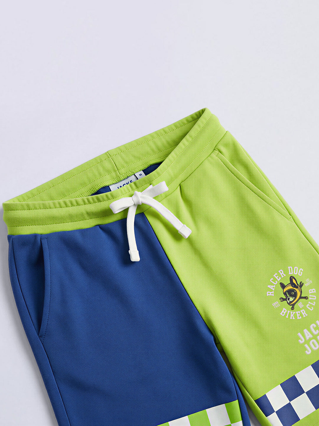 Boys Colourblocked Cotton Shorts
