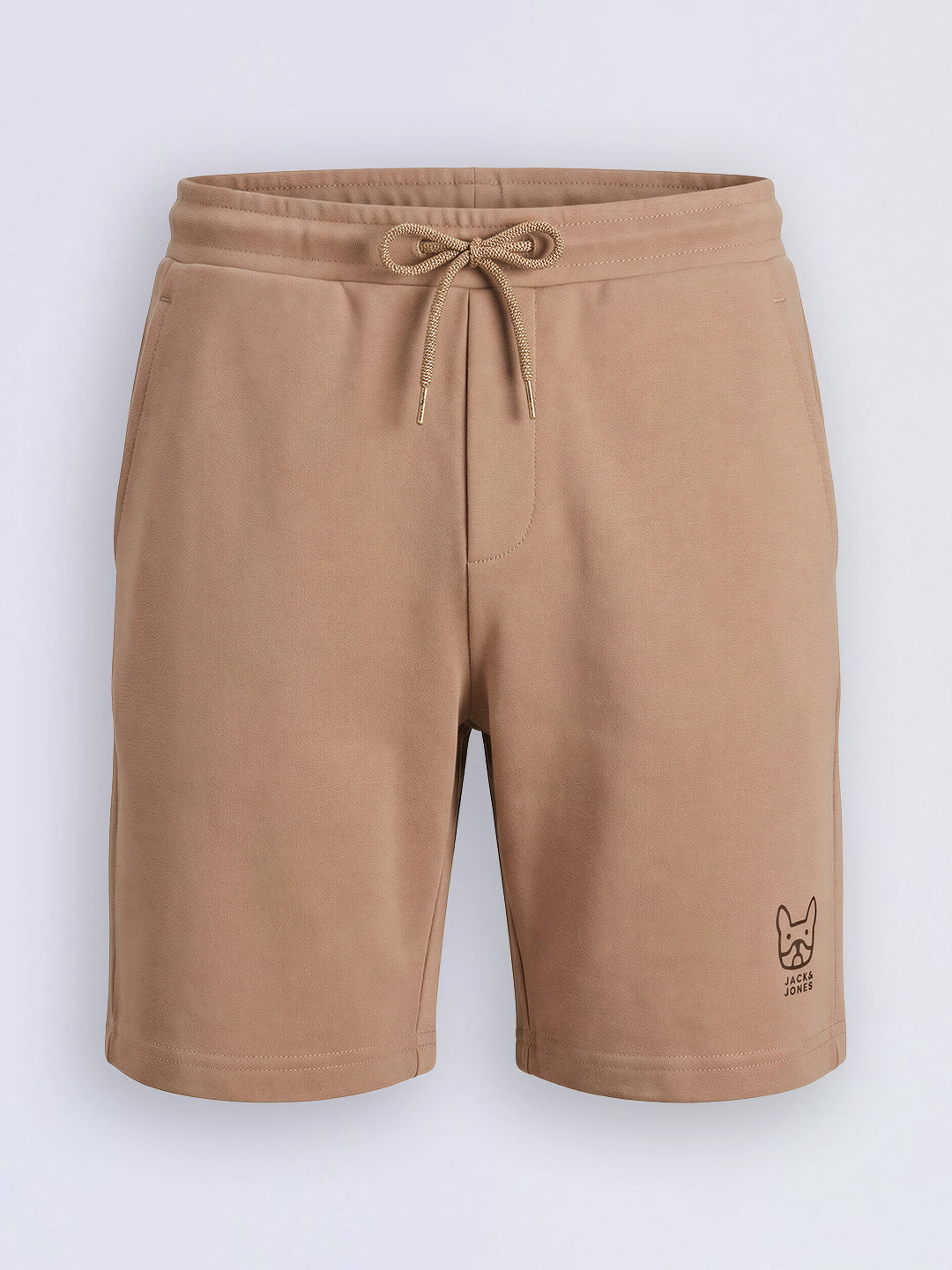 Boys Brown Cotton Stretch Shorts