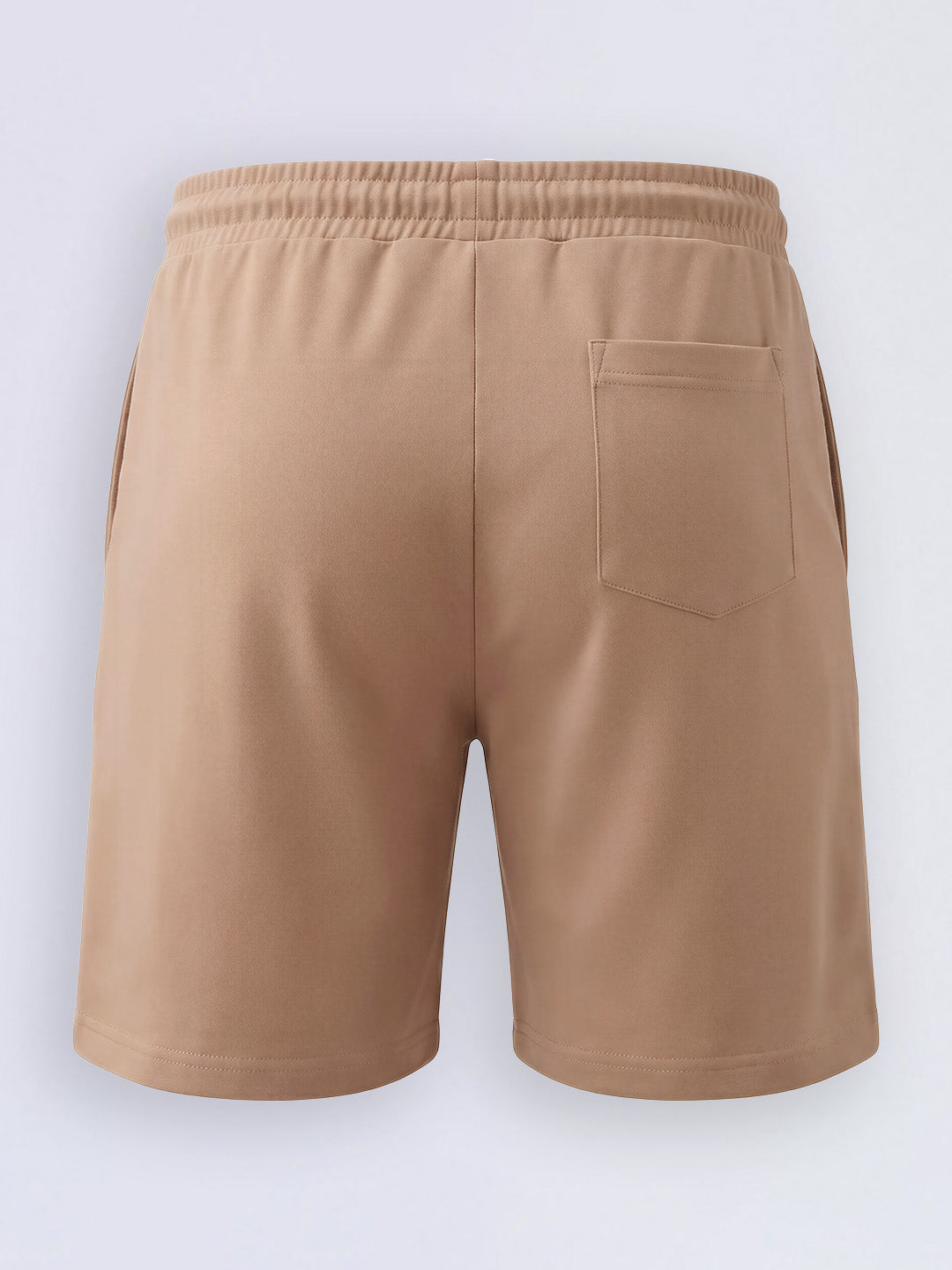Boys Brown Cotton Stretch Shorts