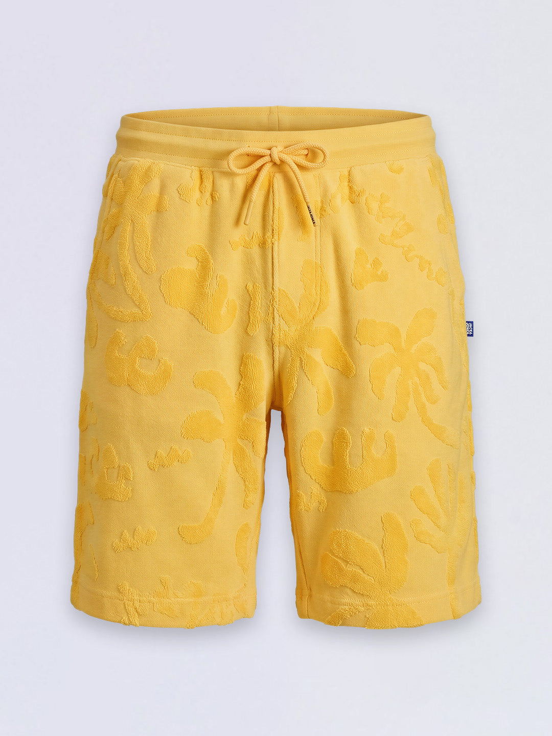 Boys Yellow Tropical Print Shorts