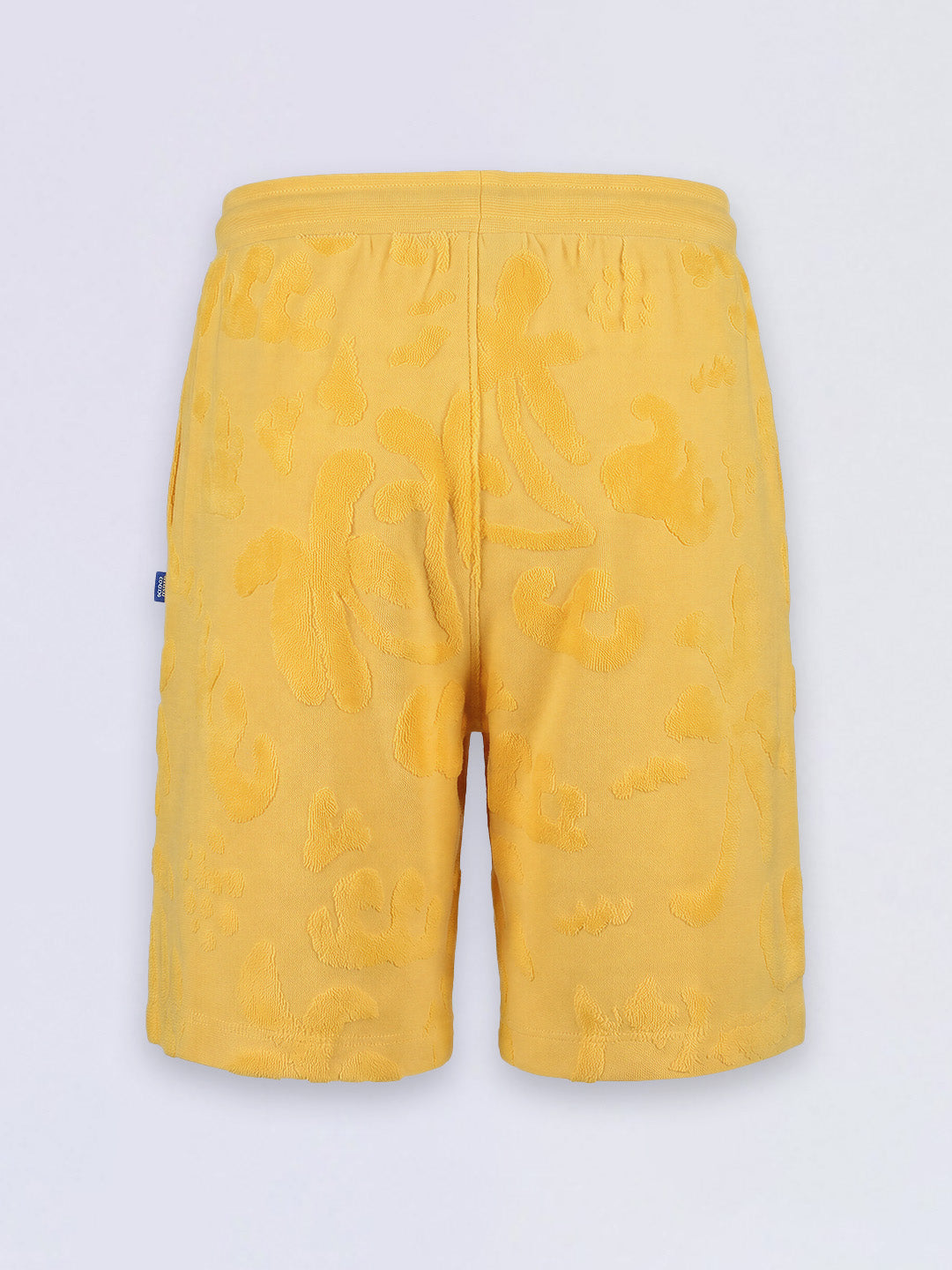 Boys Yellow Tropical Print Shorts