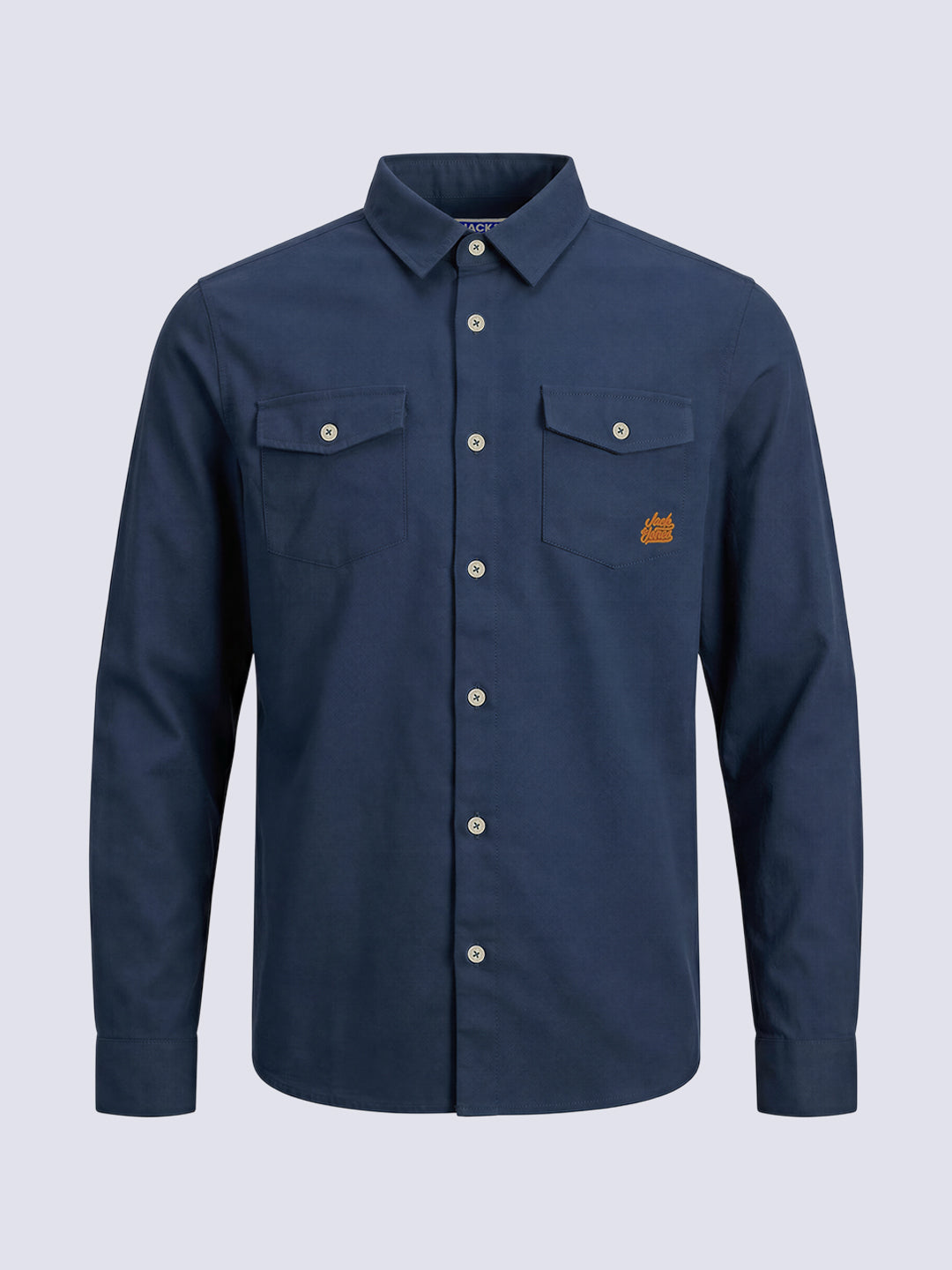 Boys Linen Blend Regular Fit Shirt - Navy Blue