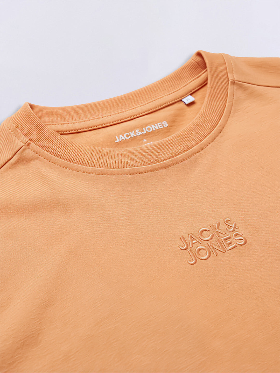 Boys Orange Logo Print T-shirt