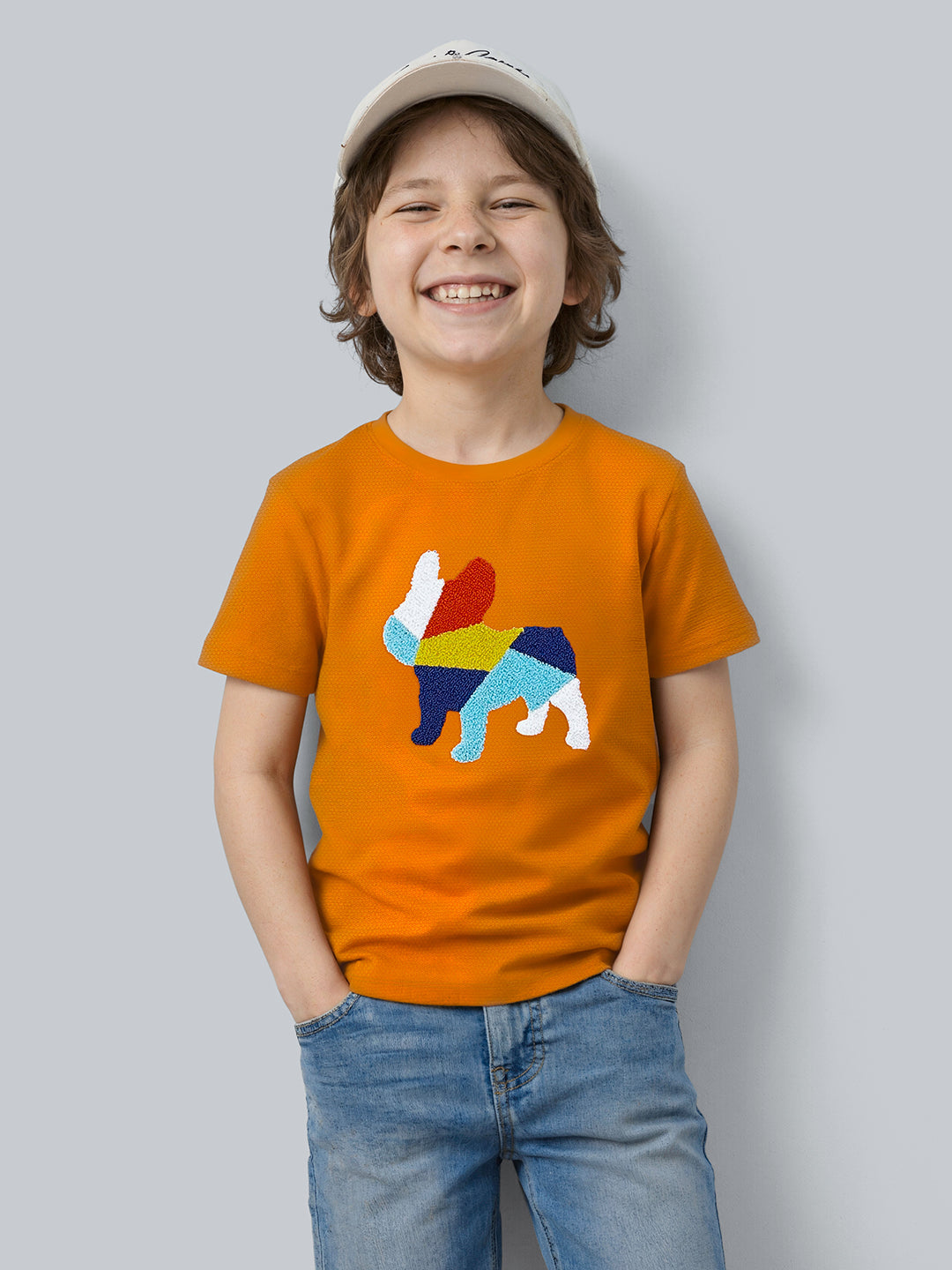 Boys Embroidered Print T-shirt - 13/14Y