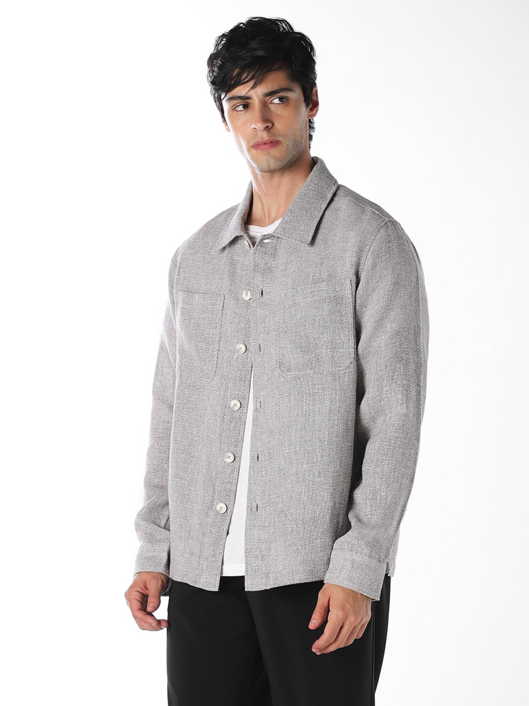 Dobby Cotton Overshirt
