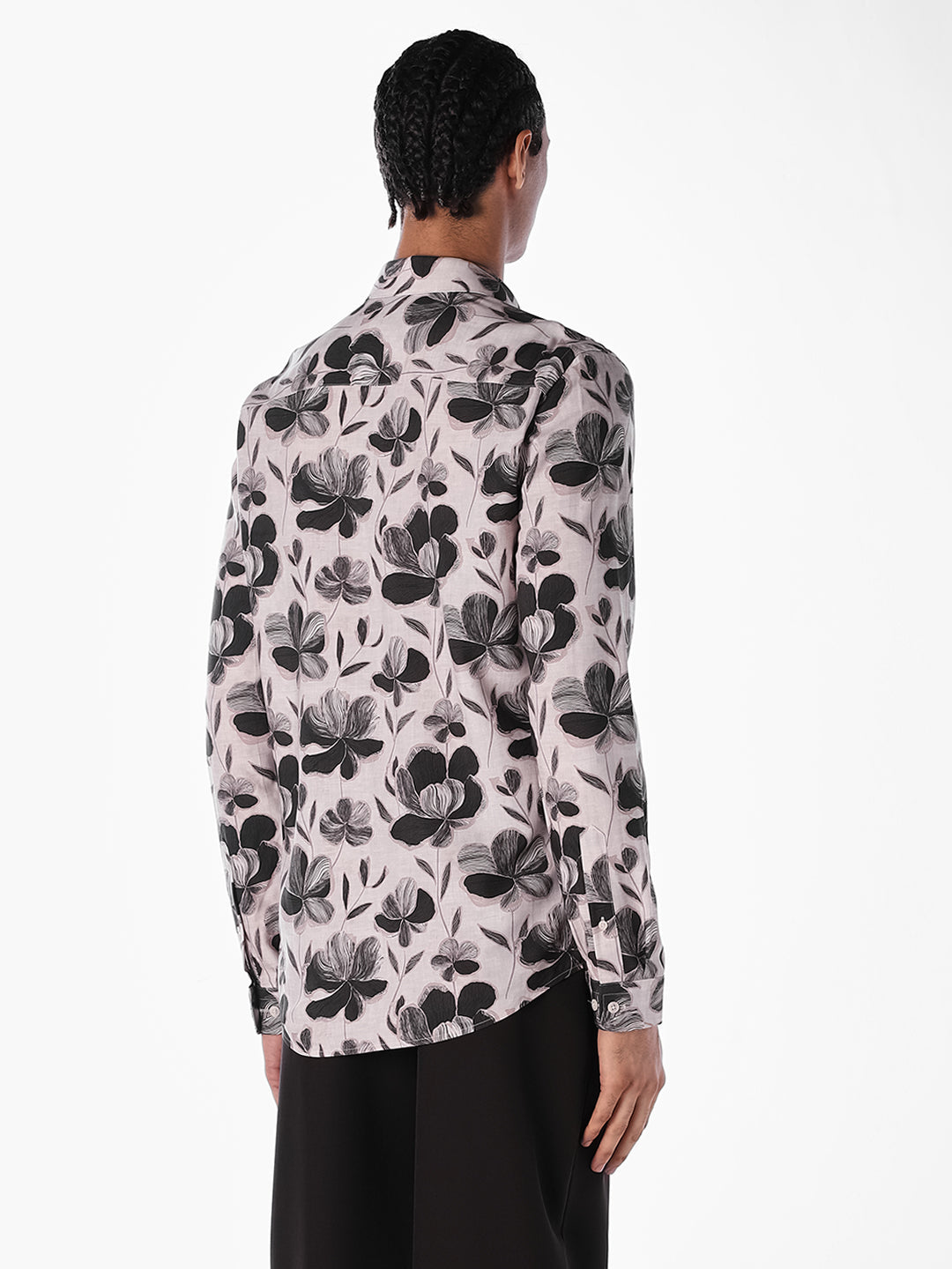 Floral Viscose Slim Fit Shirt