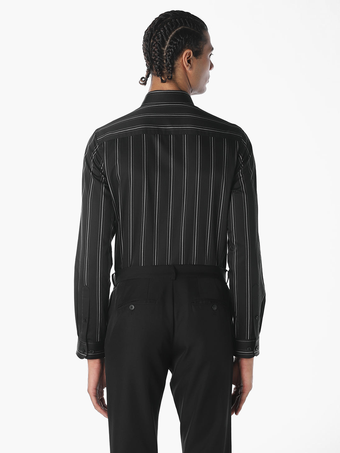 Striped Cotton Slim Fit Shirt