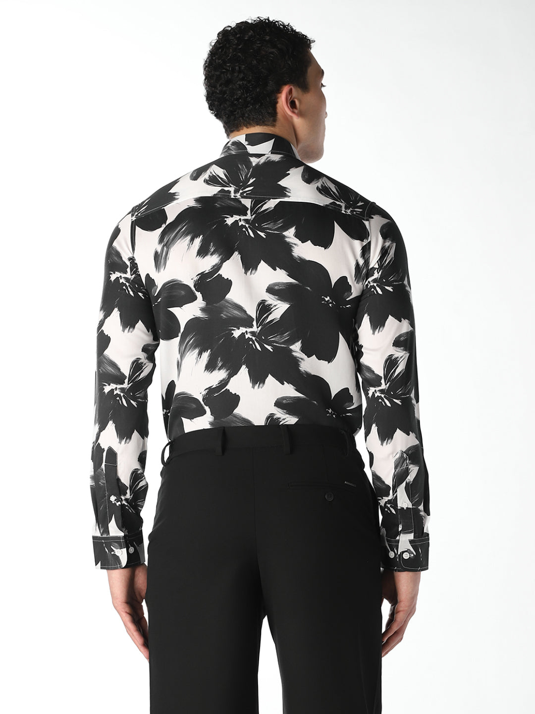Slim Fit Cotton Floral Shirt