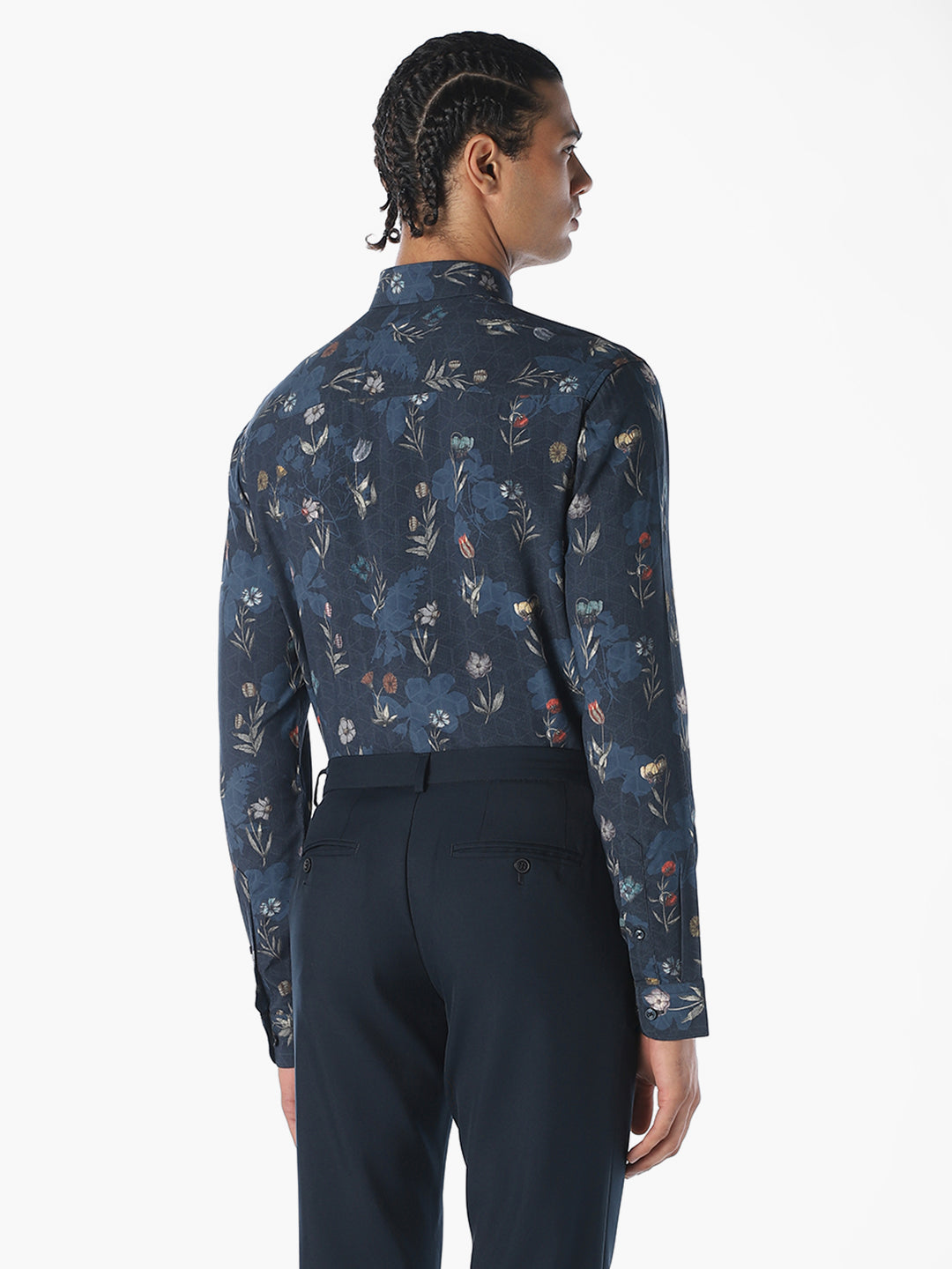 Printed Viscose Slim Fit Shirt