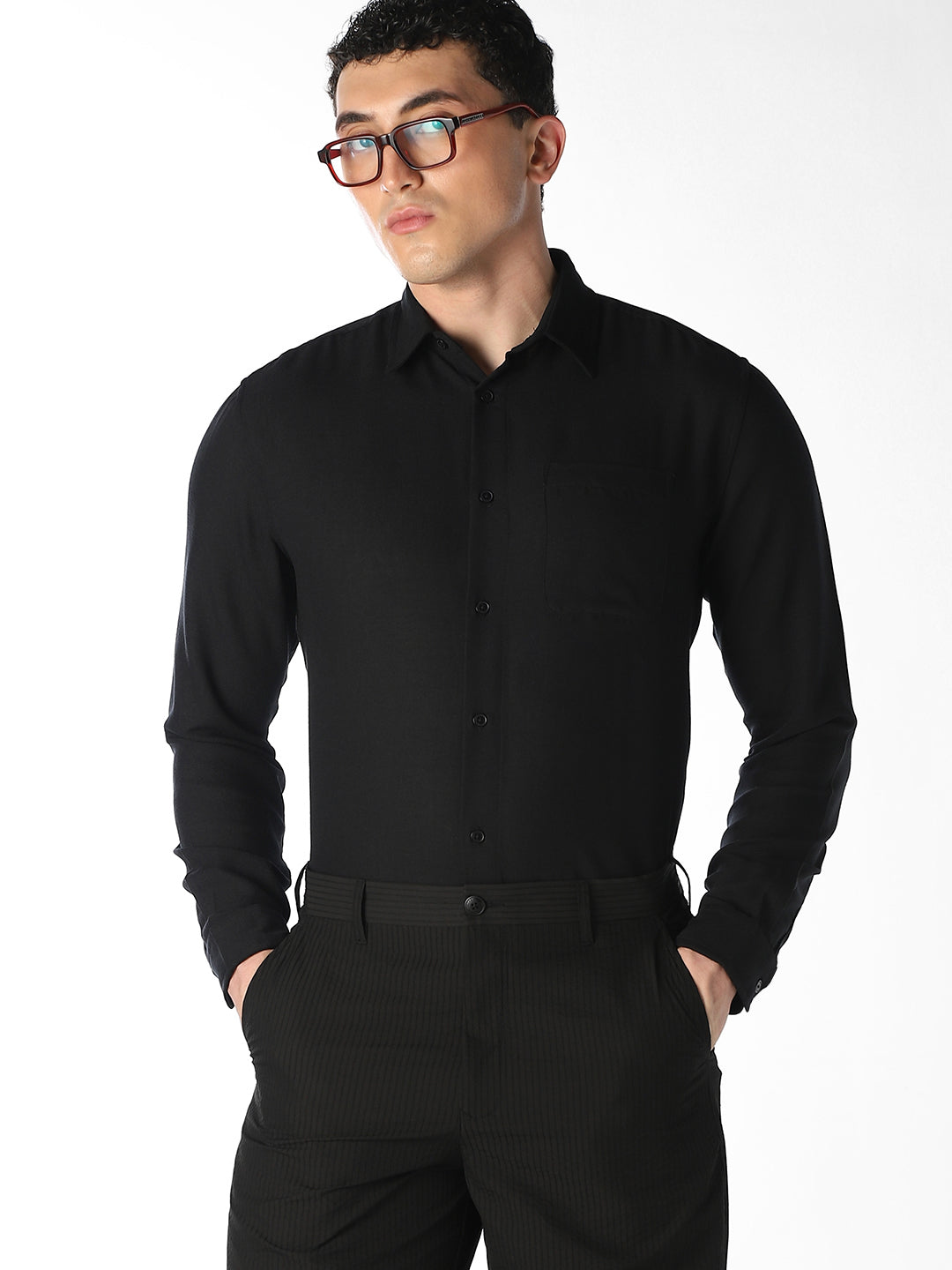 Black Regular Fit Shirt