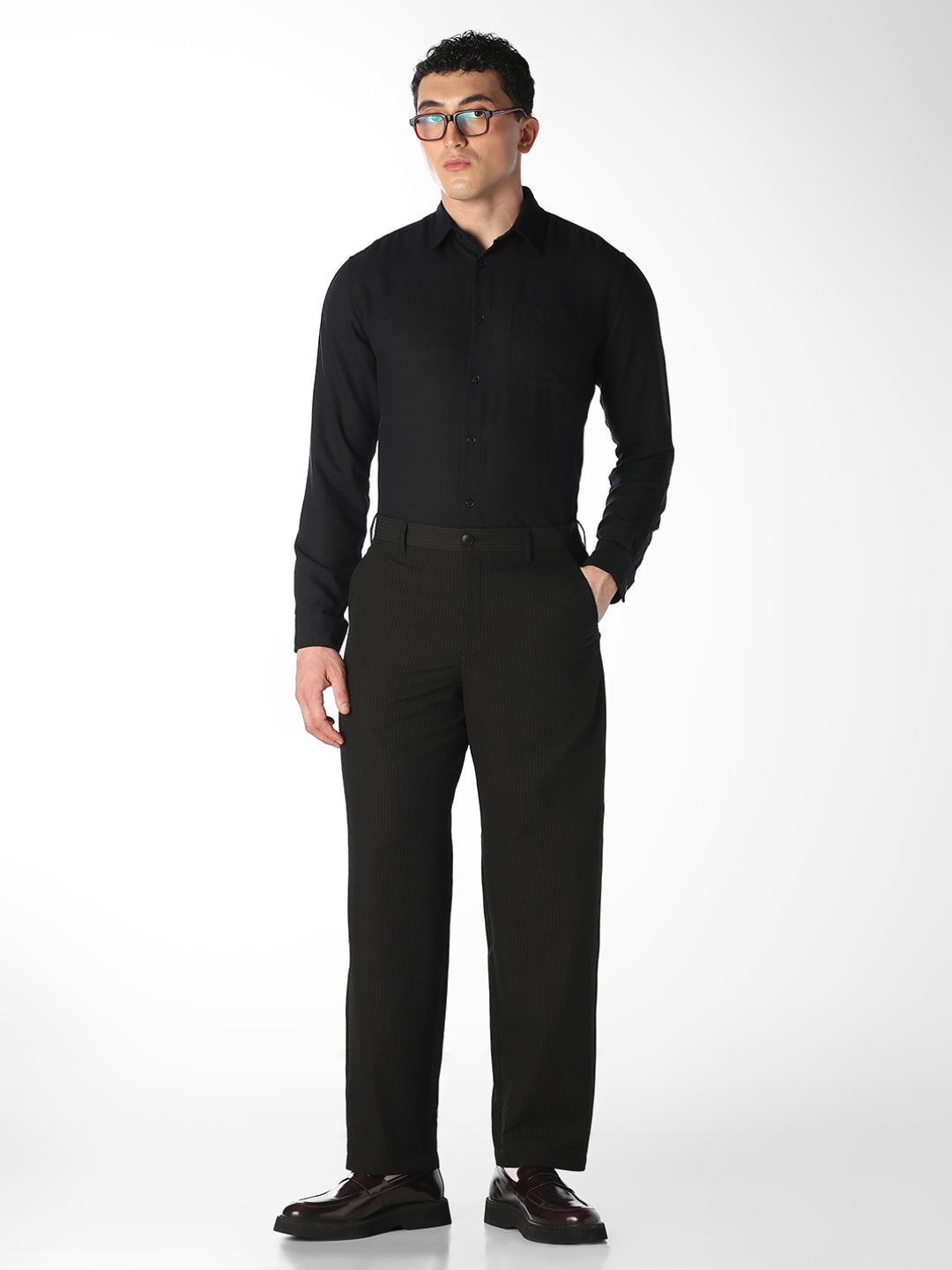 Black Regular Fit Shirt