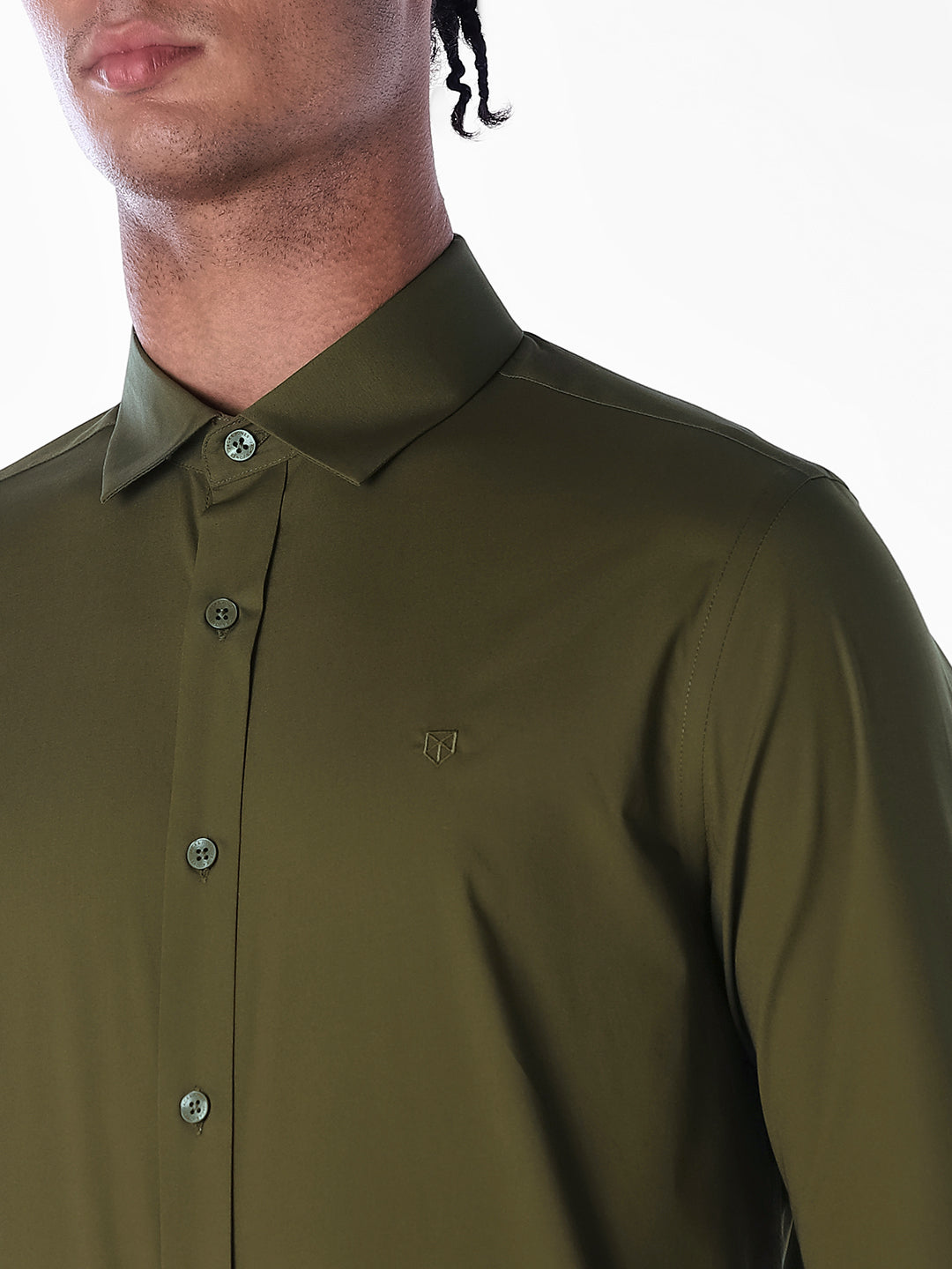 Cotton-Stretch Slim Fit Shirt