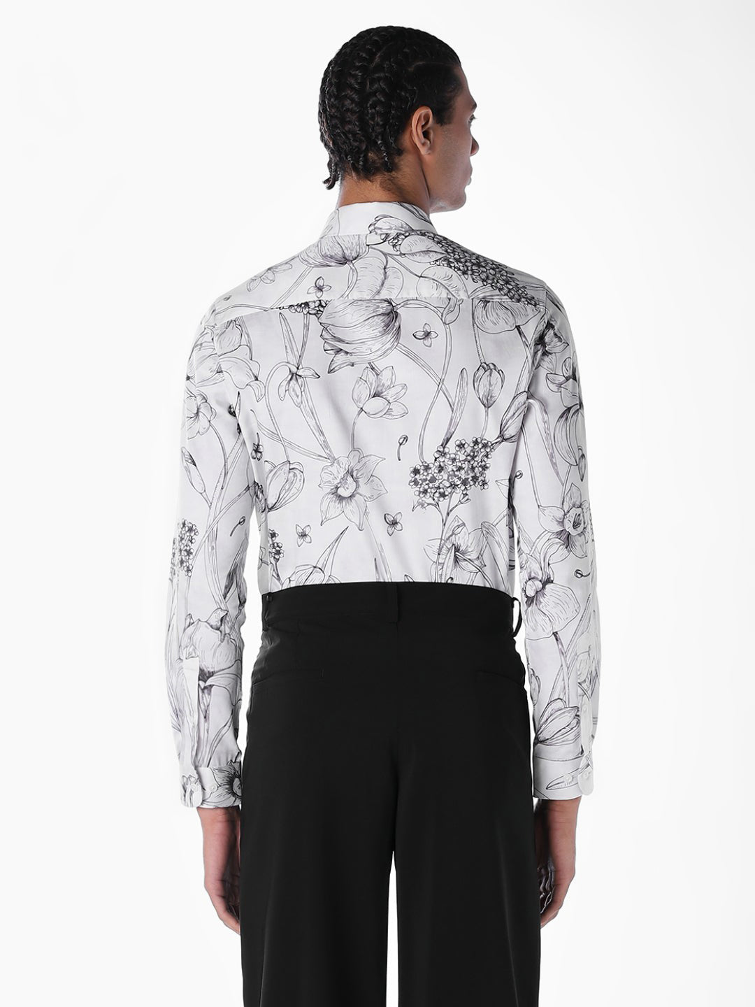 Cotton Printed Slim Fit Shirt