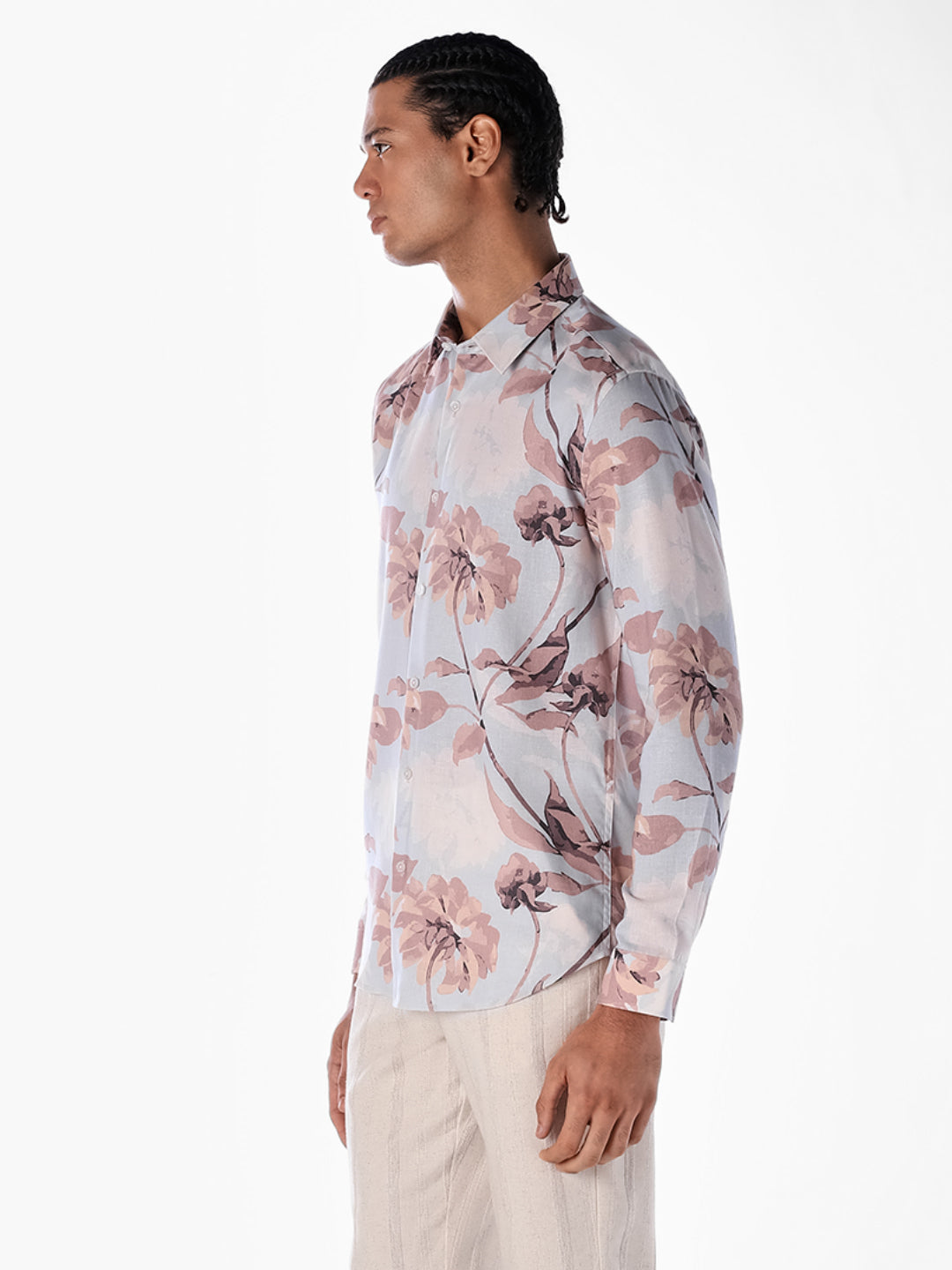 Floral Print Comfort Fit Shirt