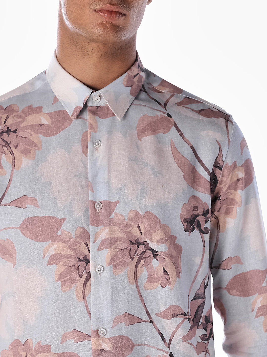 Floral Print Comfort Fit Shirt
