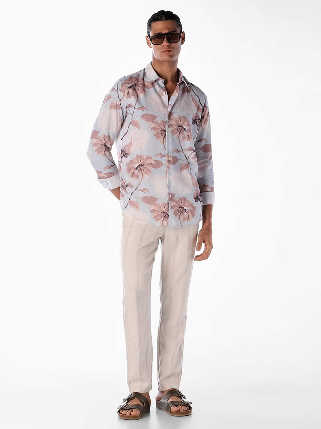Floral Print Comfort Fit Shirt