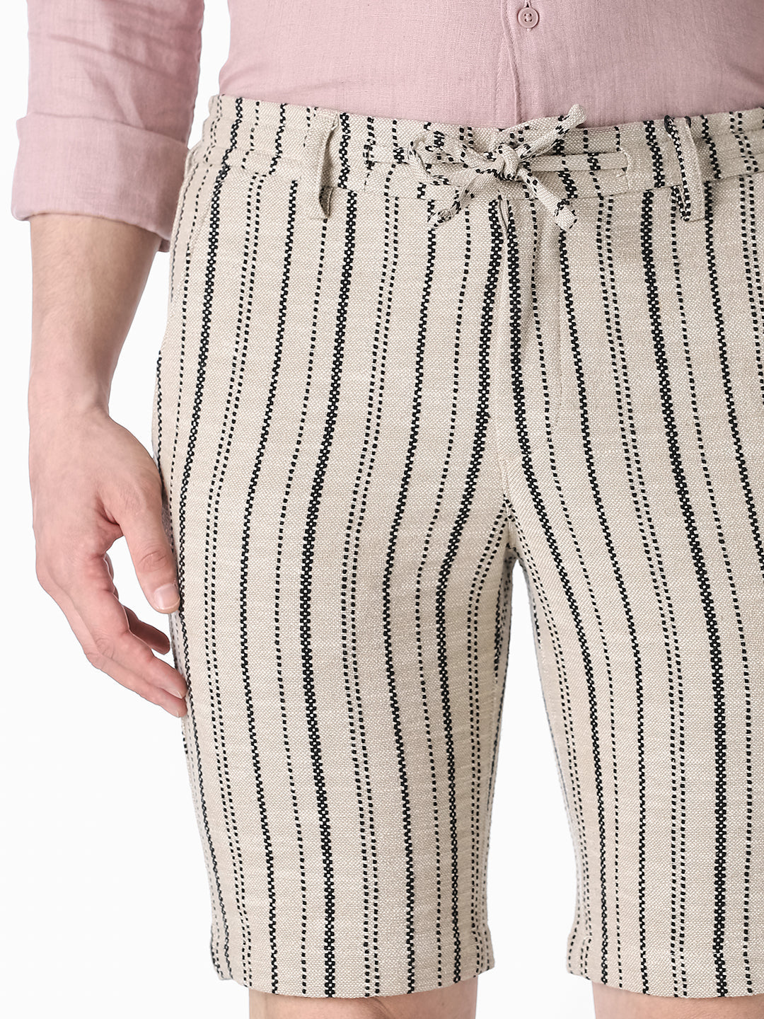 5 Pocket Printed Cotton Shorts