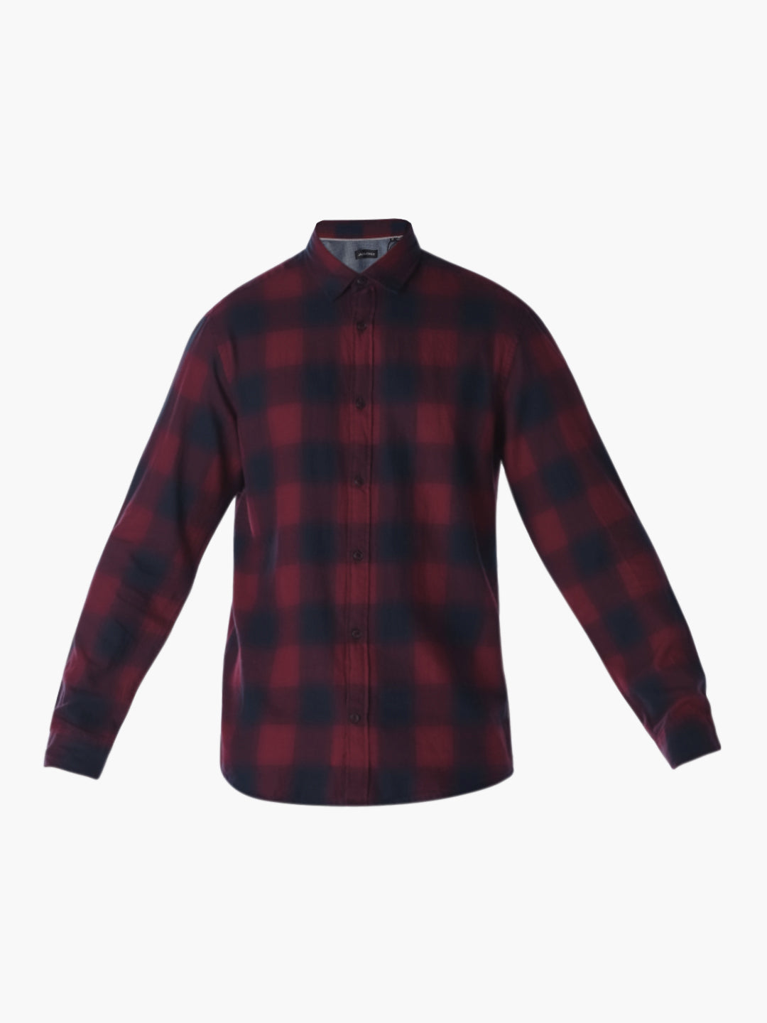 Dark Red Gingham Check Shirt