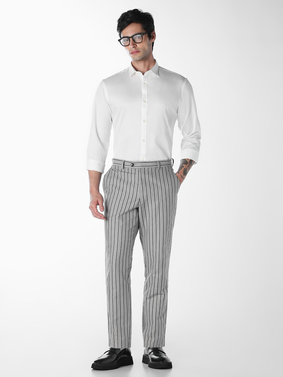 White Slim Fit Formal Shirt