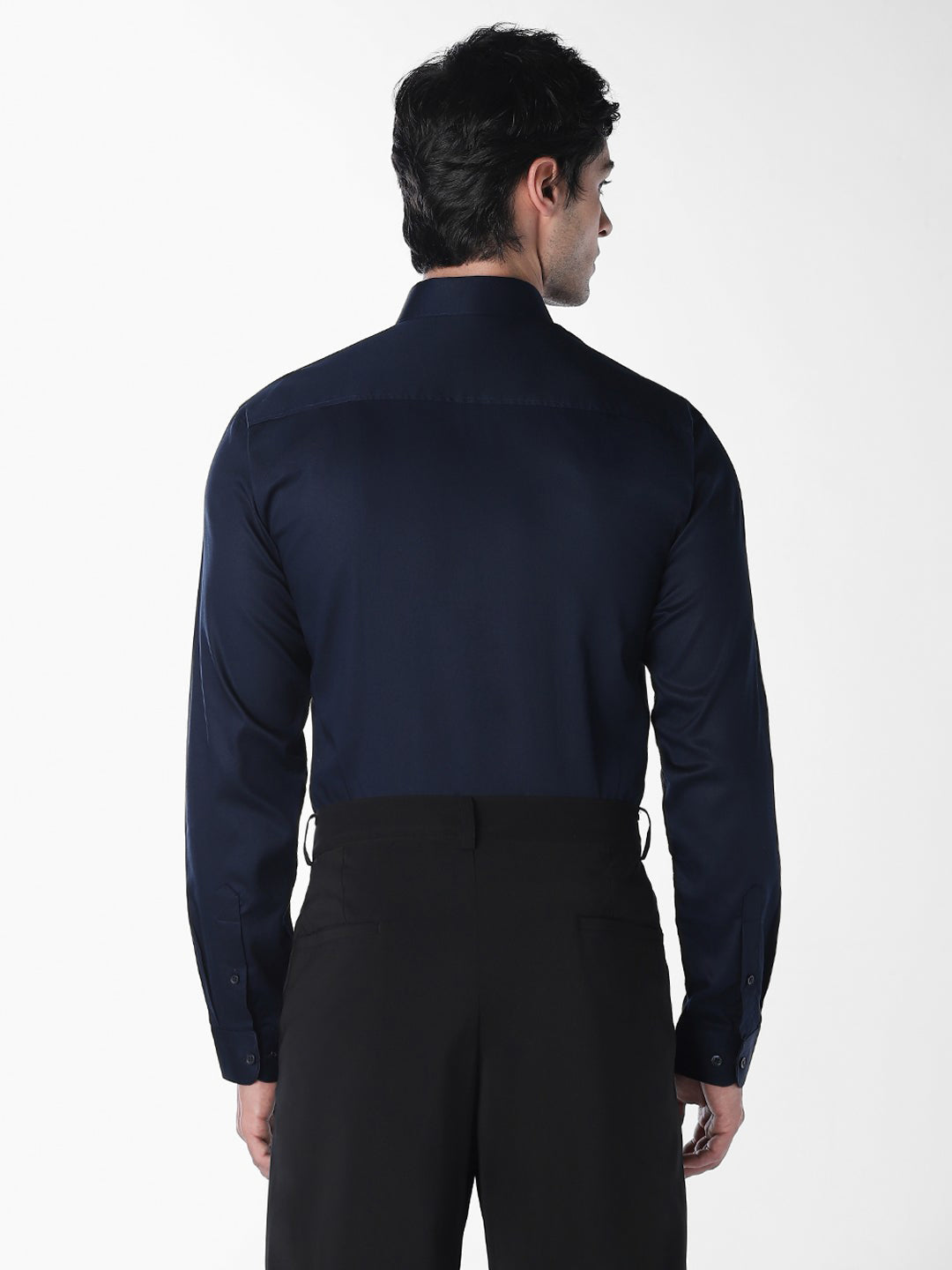 Navy Blue Slim Fit Formal Shirt