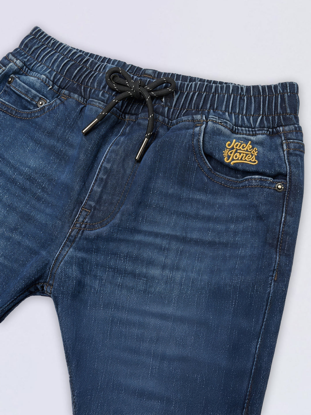 Boys Dark Blue 5 Pocket Jeans