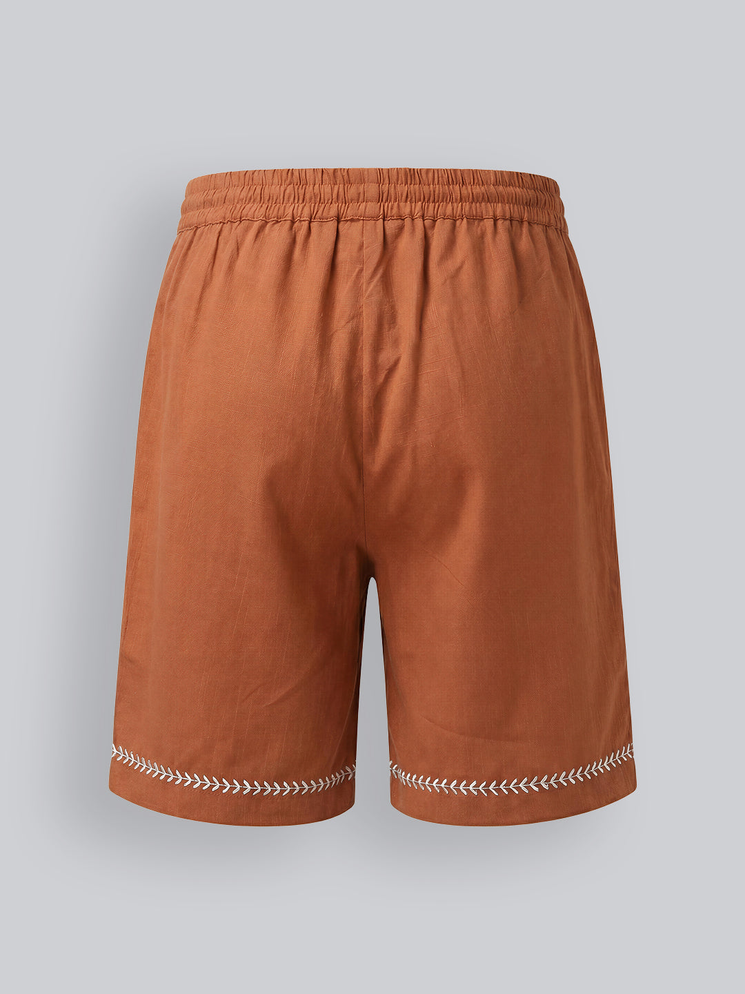 Boys Embroidered Cotton Shorts