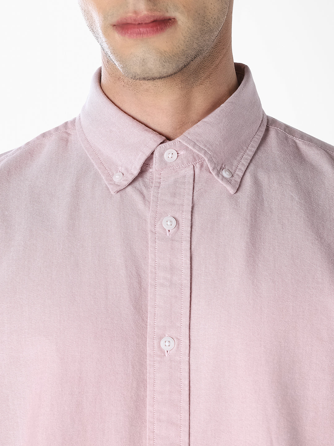 Pink Oxford Weave Shirt