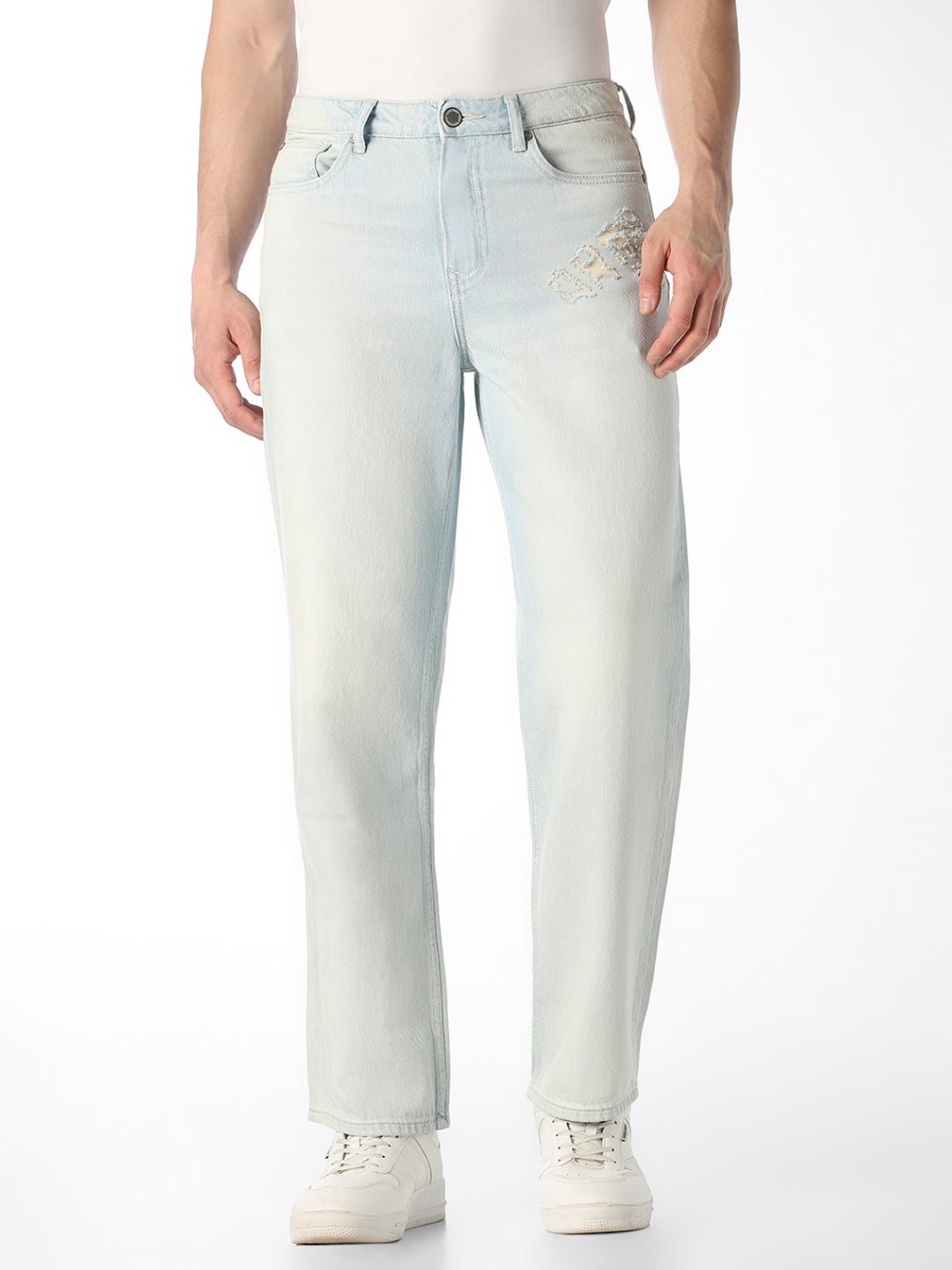 Distressed Eddie Loose Fit Jeans - 28/30
