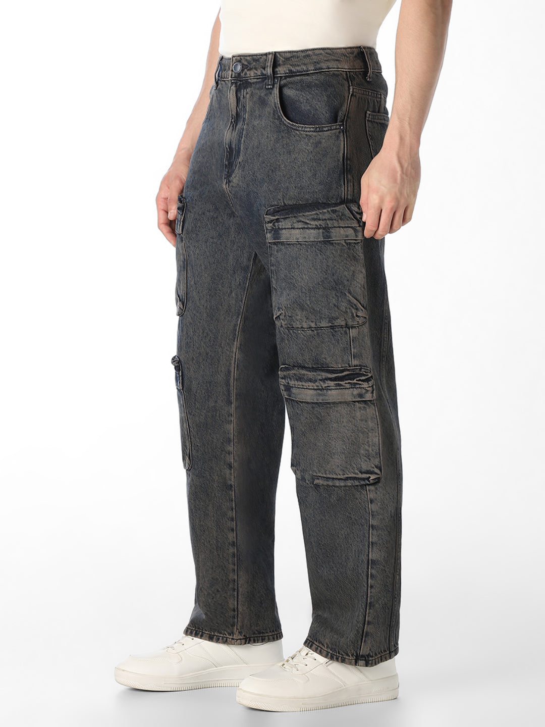8 Pocket Dario Cargo Loose Fit Jeans