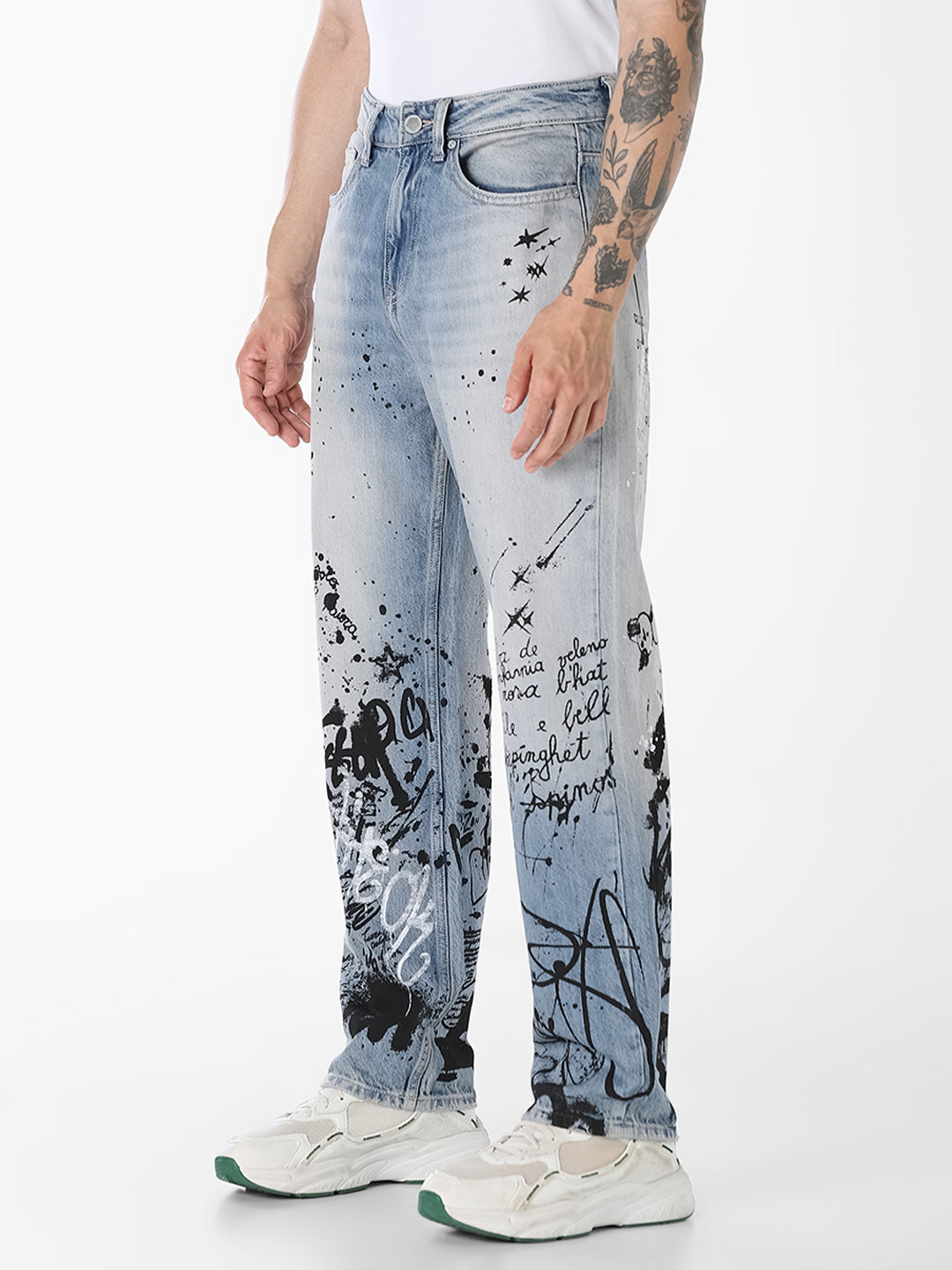 Light Blue 5 Pocket Dario Loose Fit Jeans