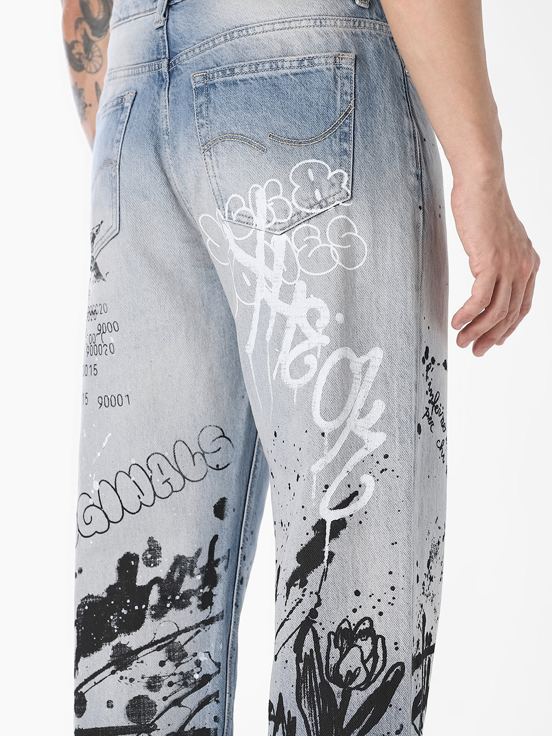 Light Blue 5 Pocket Dario Loose Fit Jeans