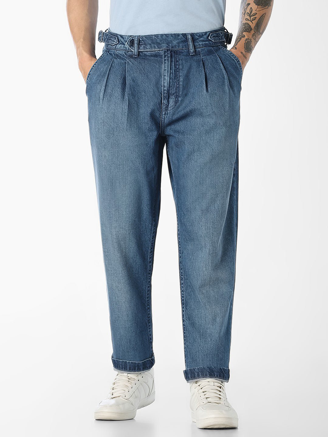Light Blue 4 Pocket Paul Anti Fit Jeans - 28/30