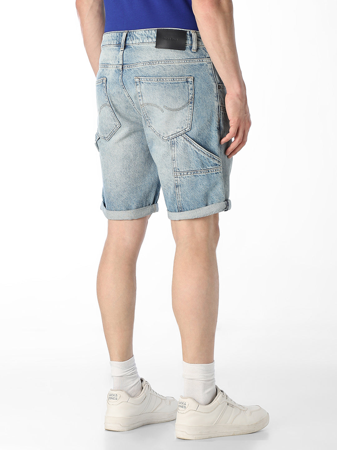 5 Pocket Panel Detailing Denim Shorts