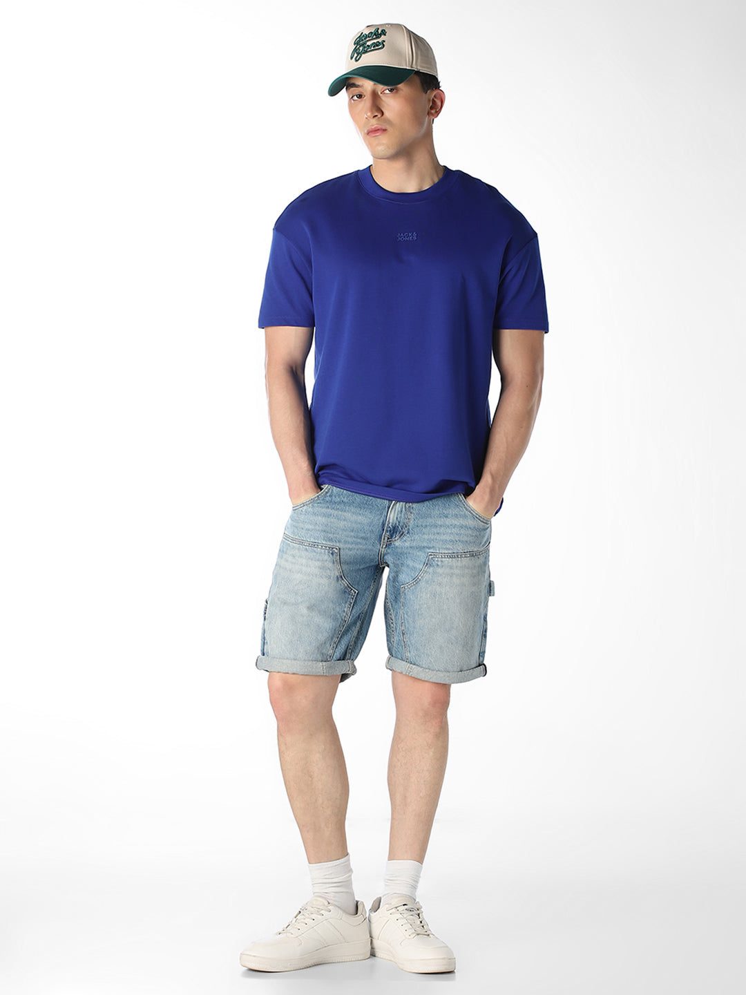 5 Pocket Panel Detailing Denim Shorts