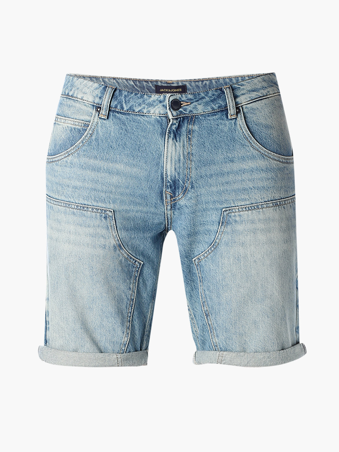 5 Pocket Panel Detailing Denim Shorts