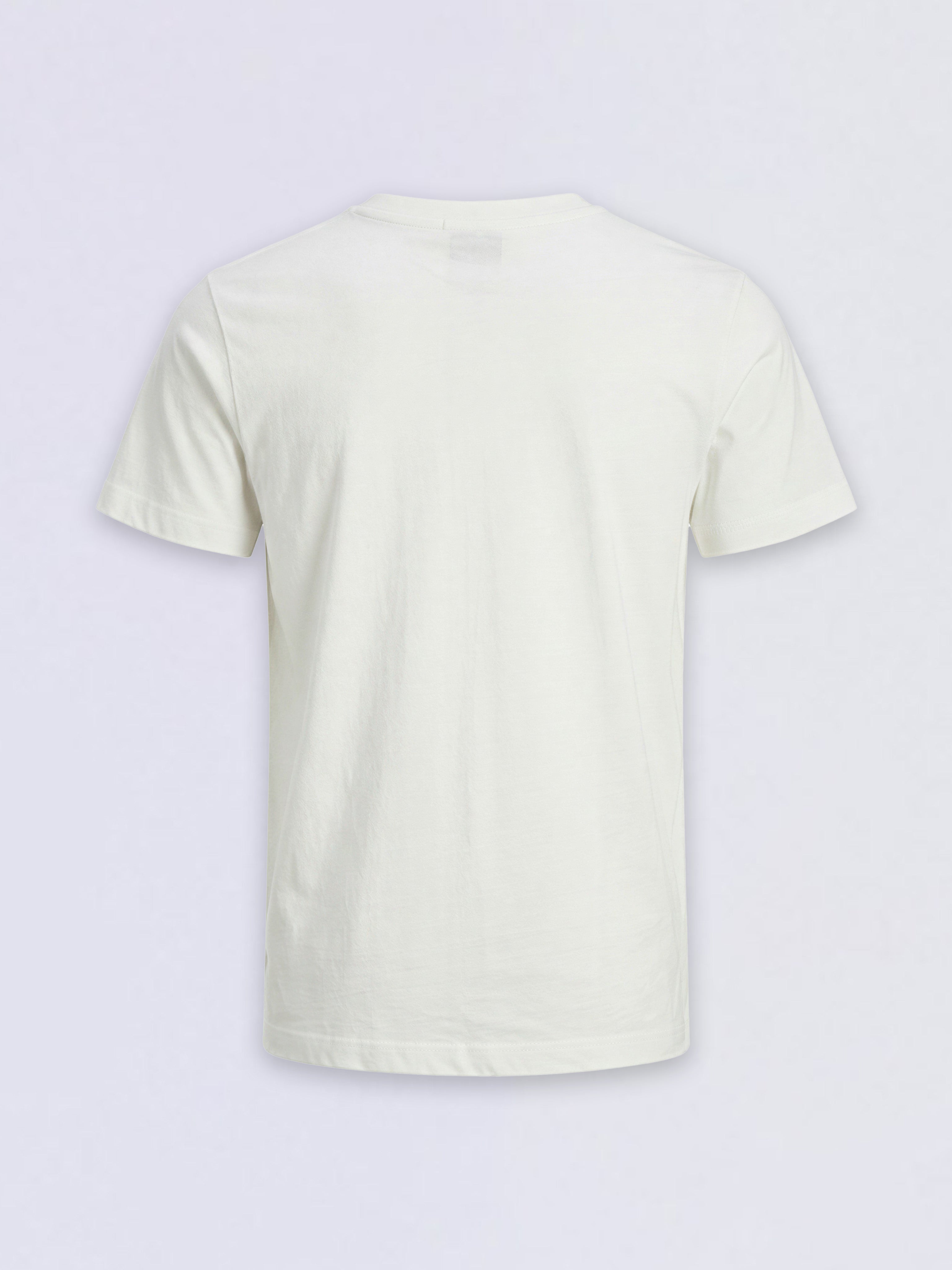 Boys White Printed T-shirt