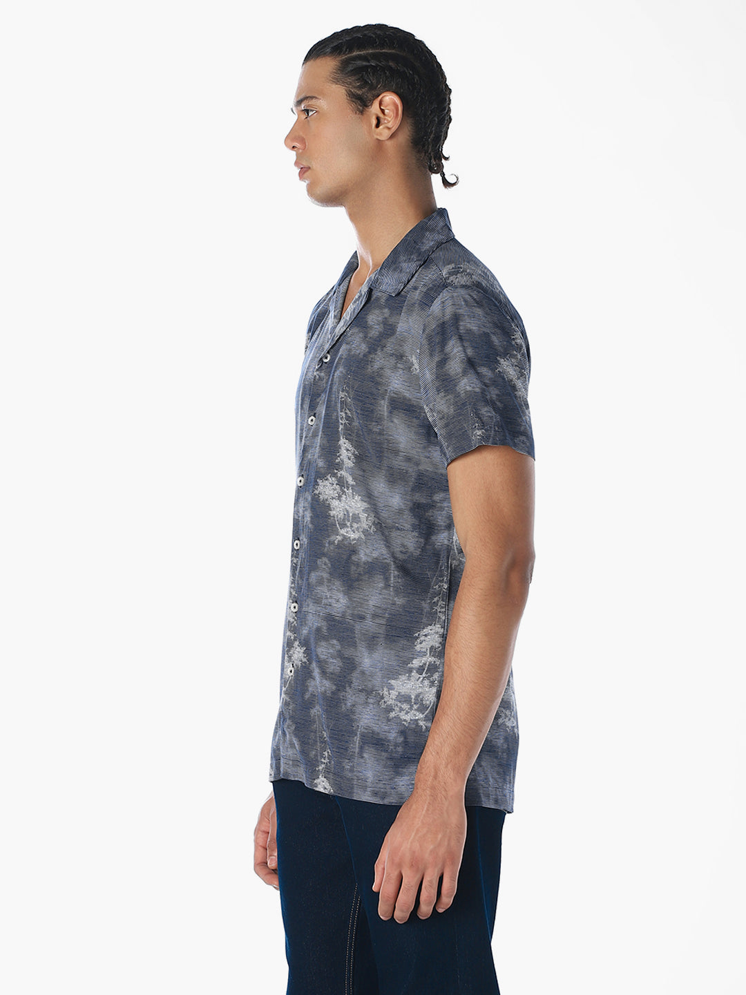 Tencel Abstract Print Shirt