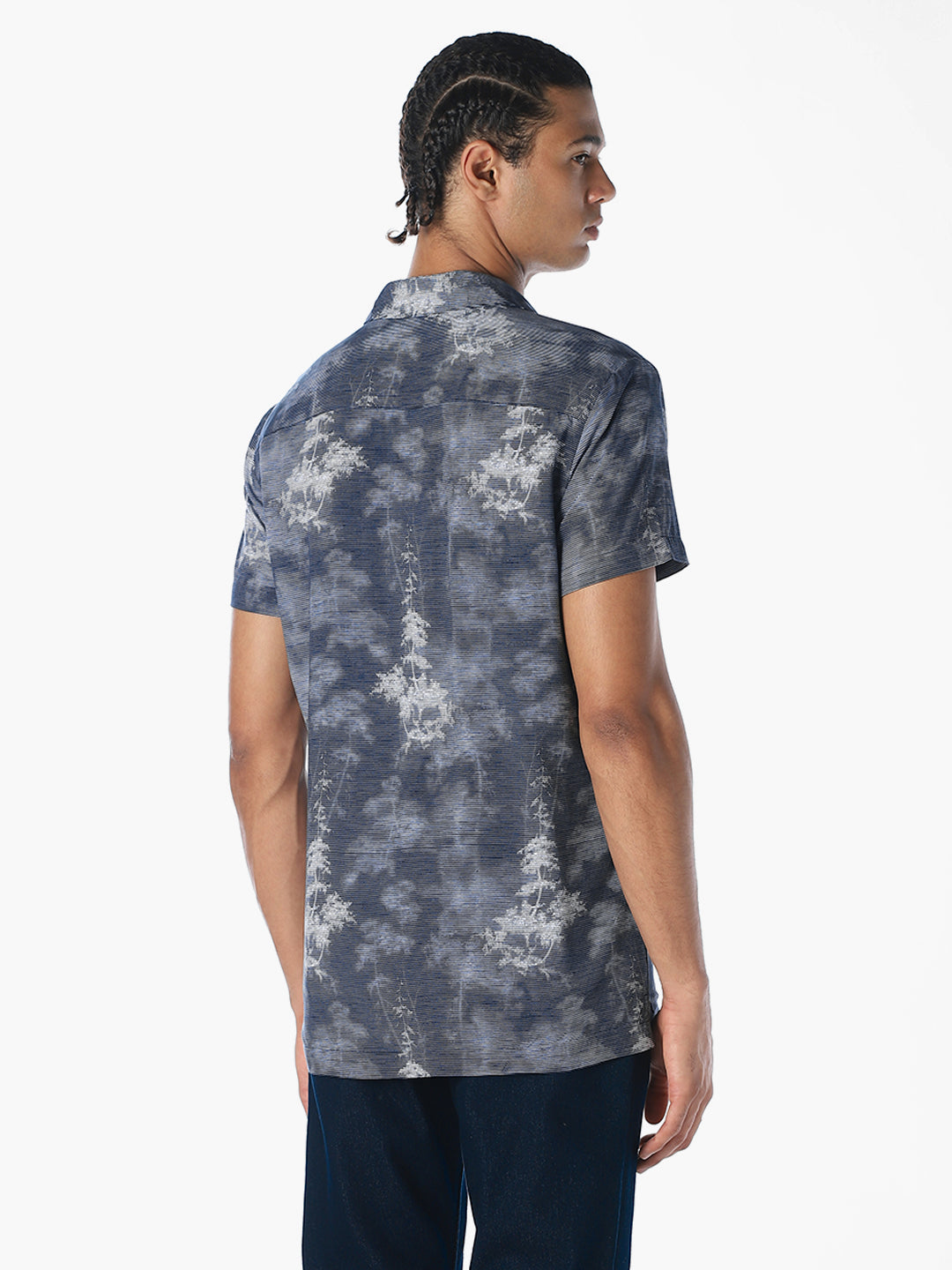 Tencel Abstract Print Shirt